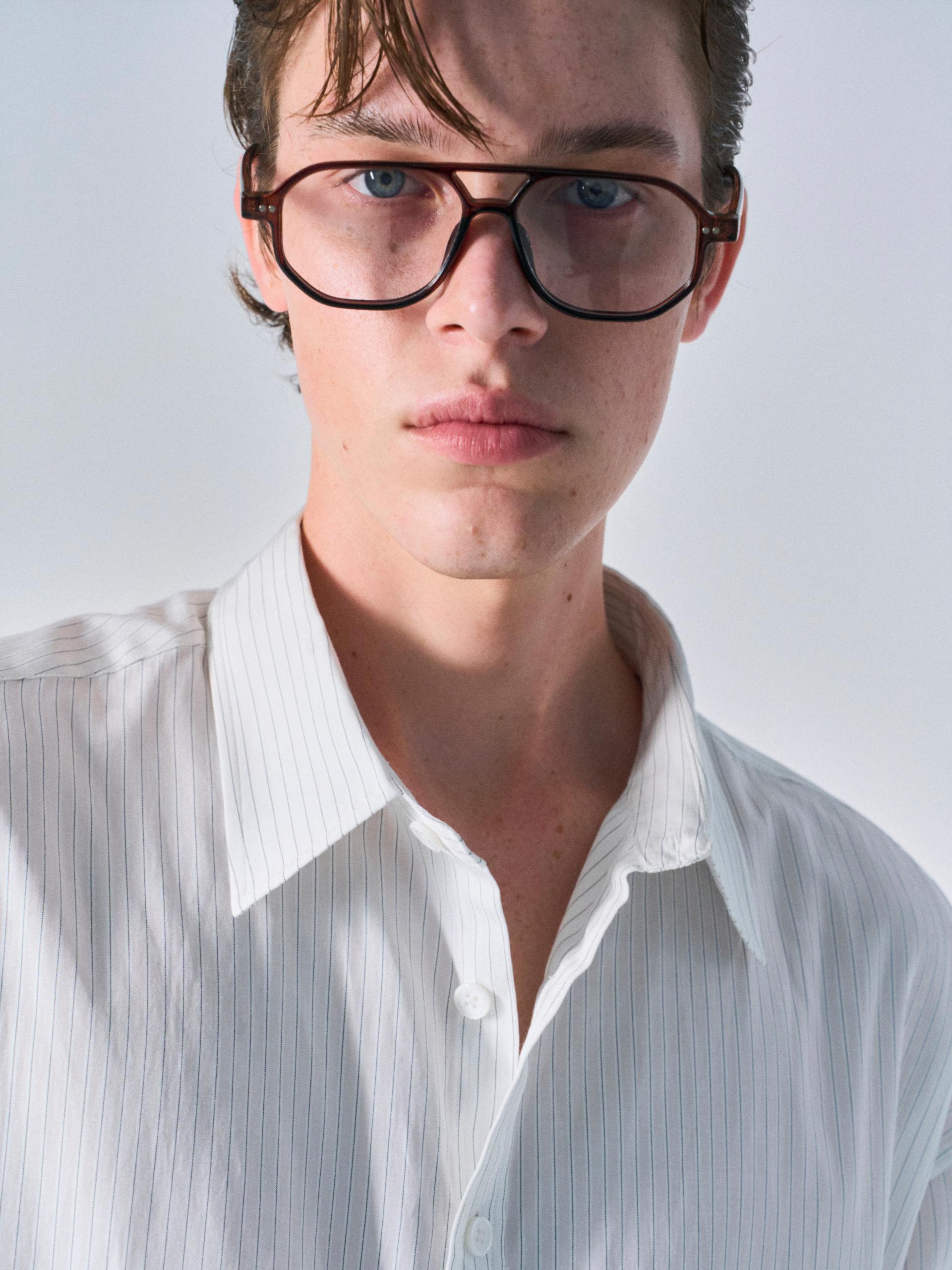 Kent turnback cuff shirt pin black