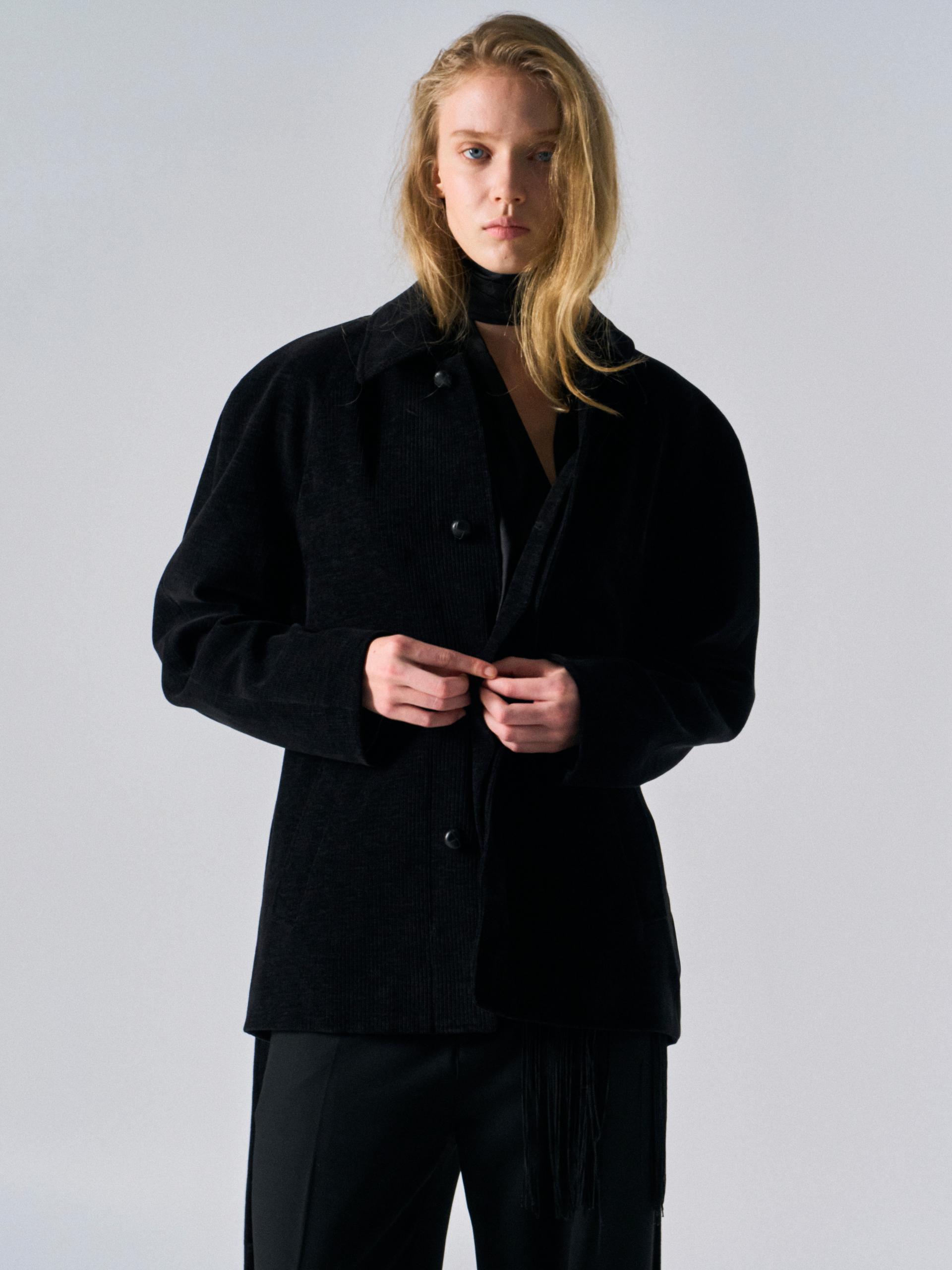 Rene arch raglan half coat black