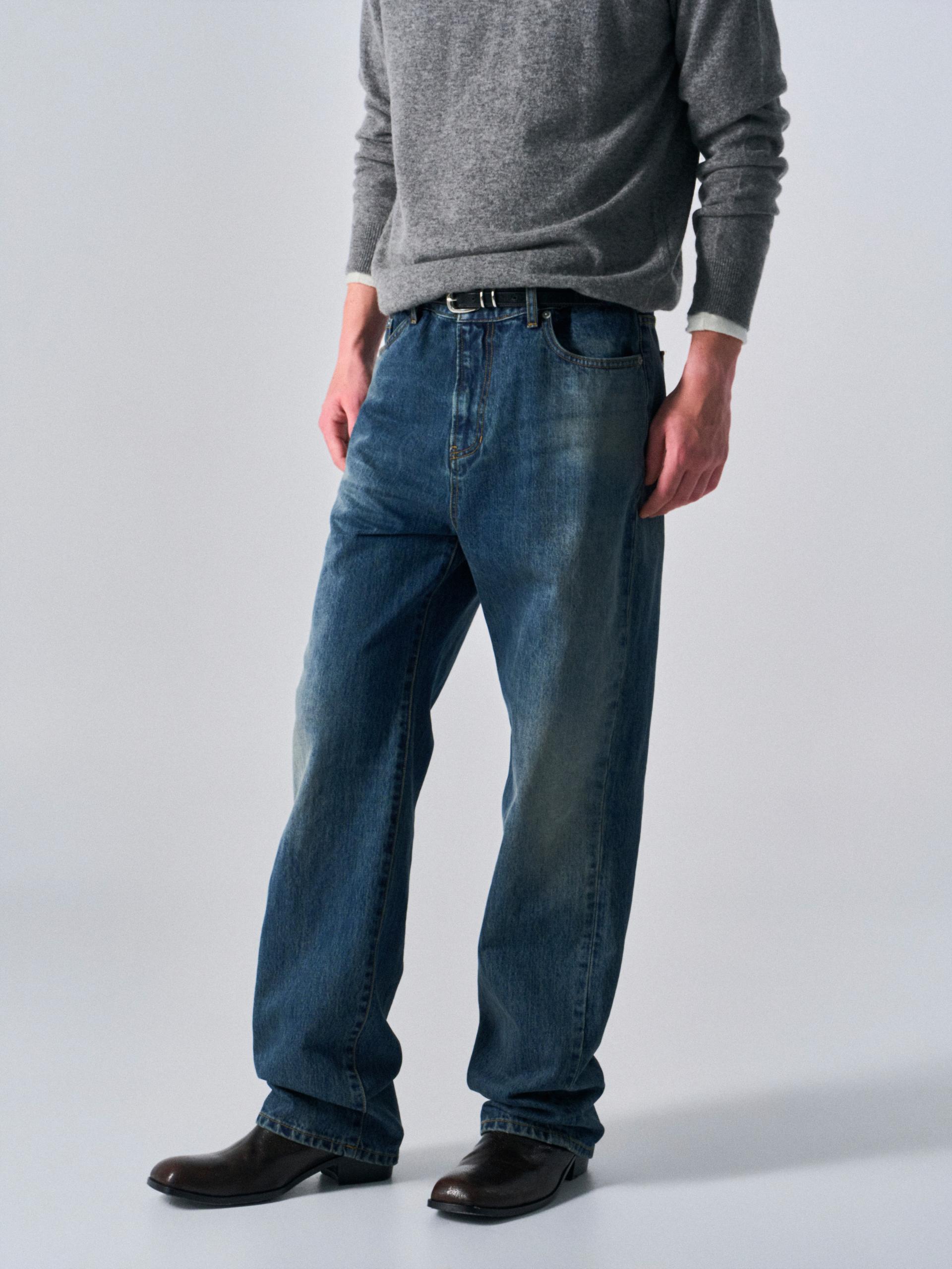 Ashton straight fit jeans vintage blue