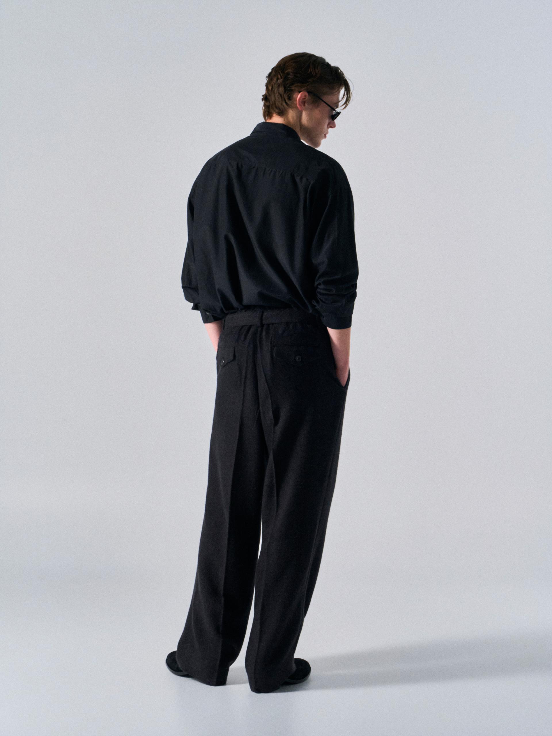 Astor silk shirt black