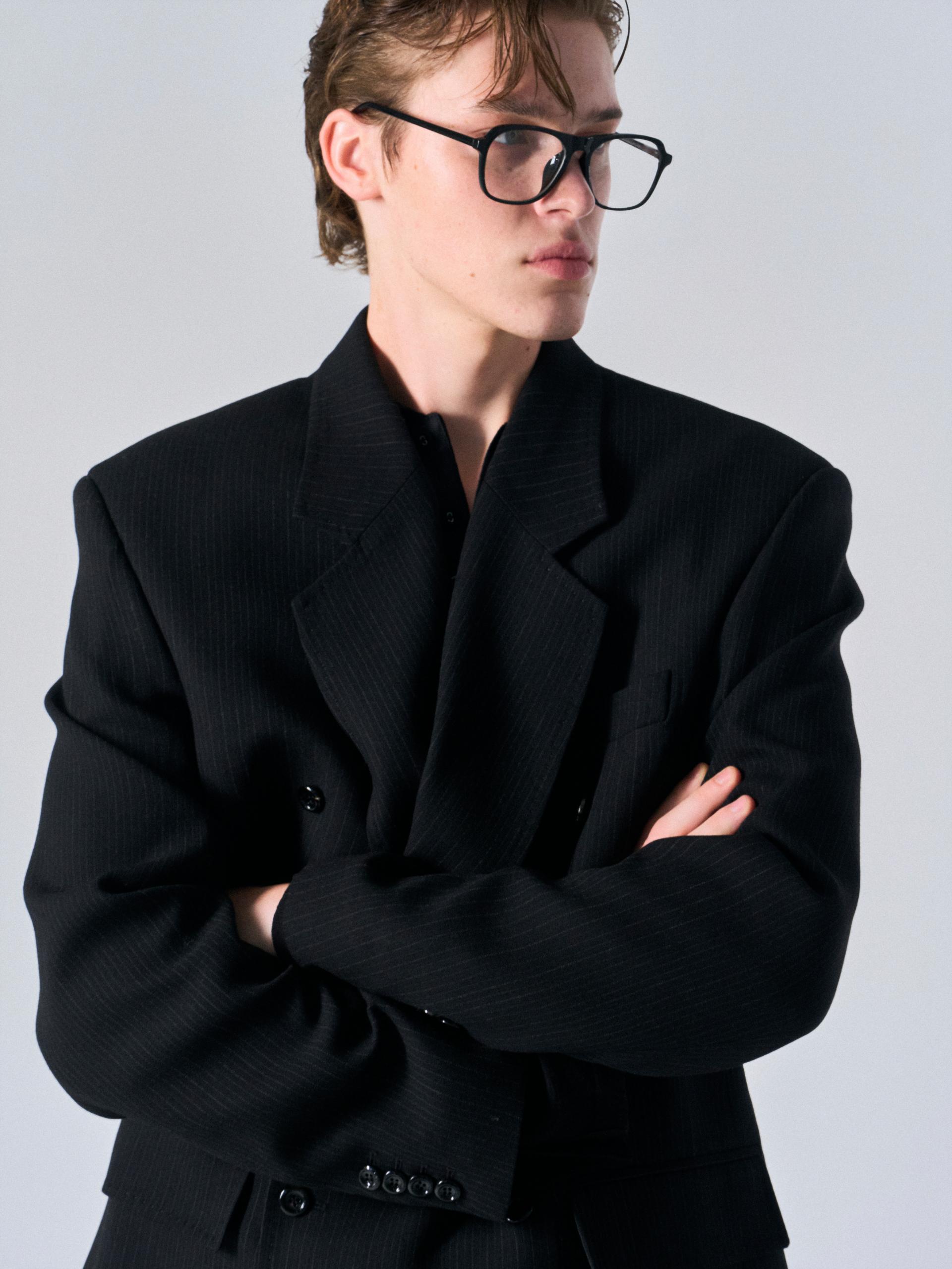 Eden tailored double jacket pin stripe