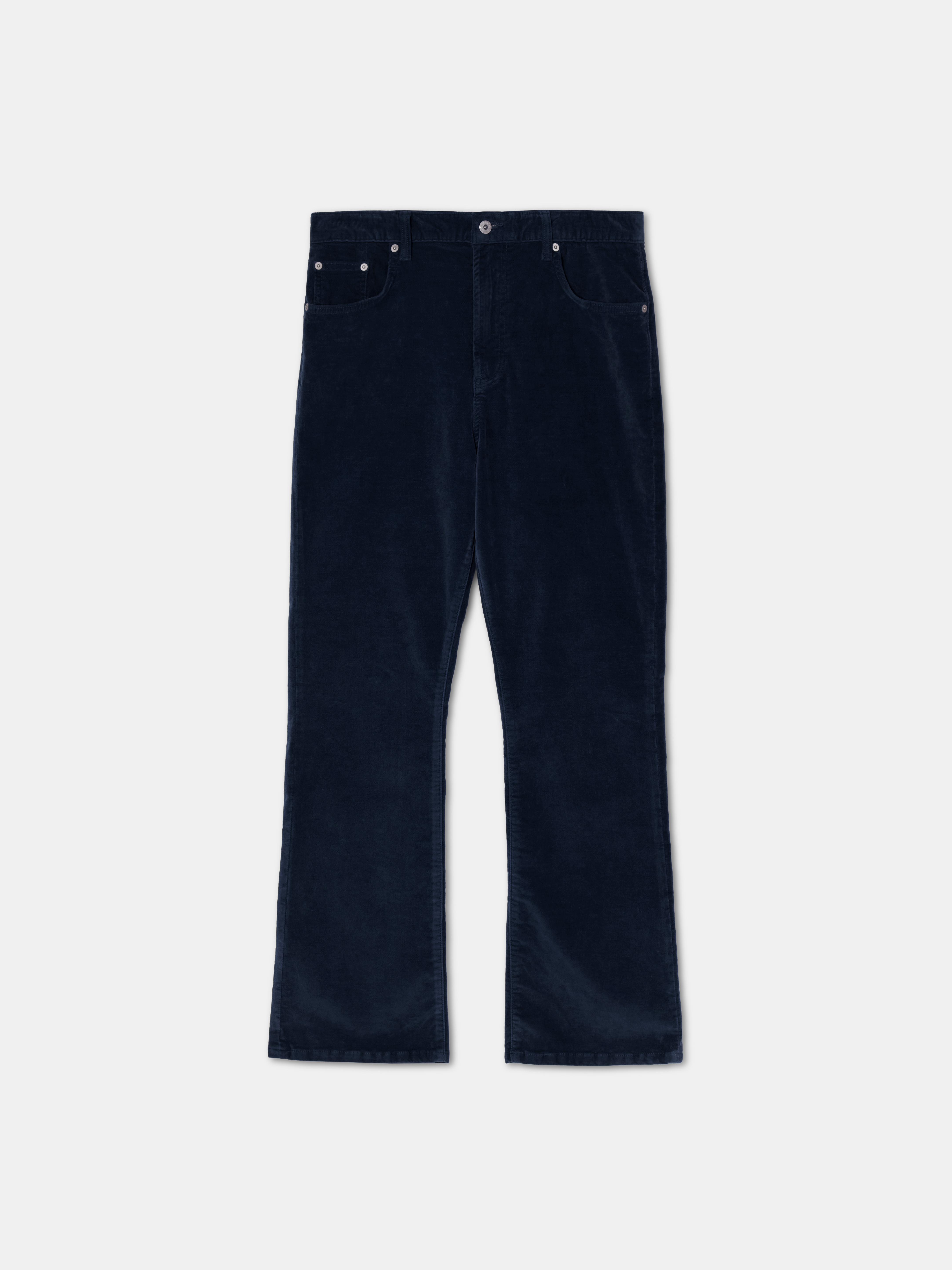 Rodd washed velvet bootcut jeans midnight