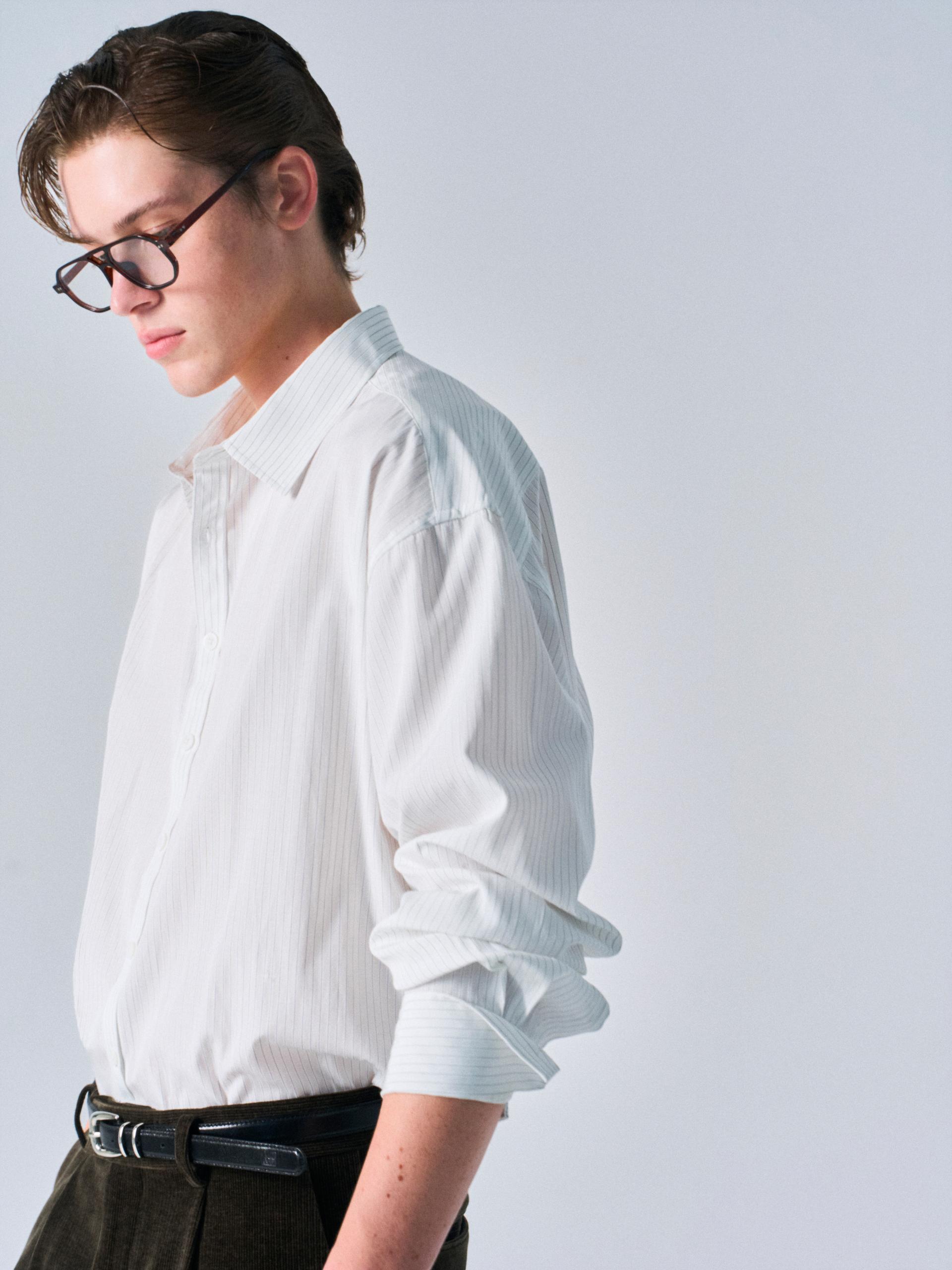 Kent turnback cuff shirt pin black