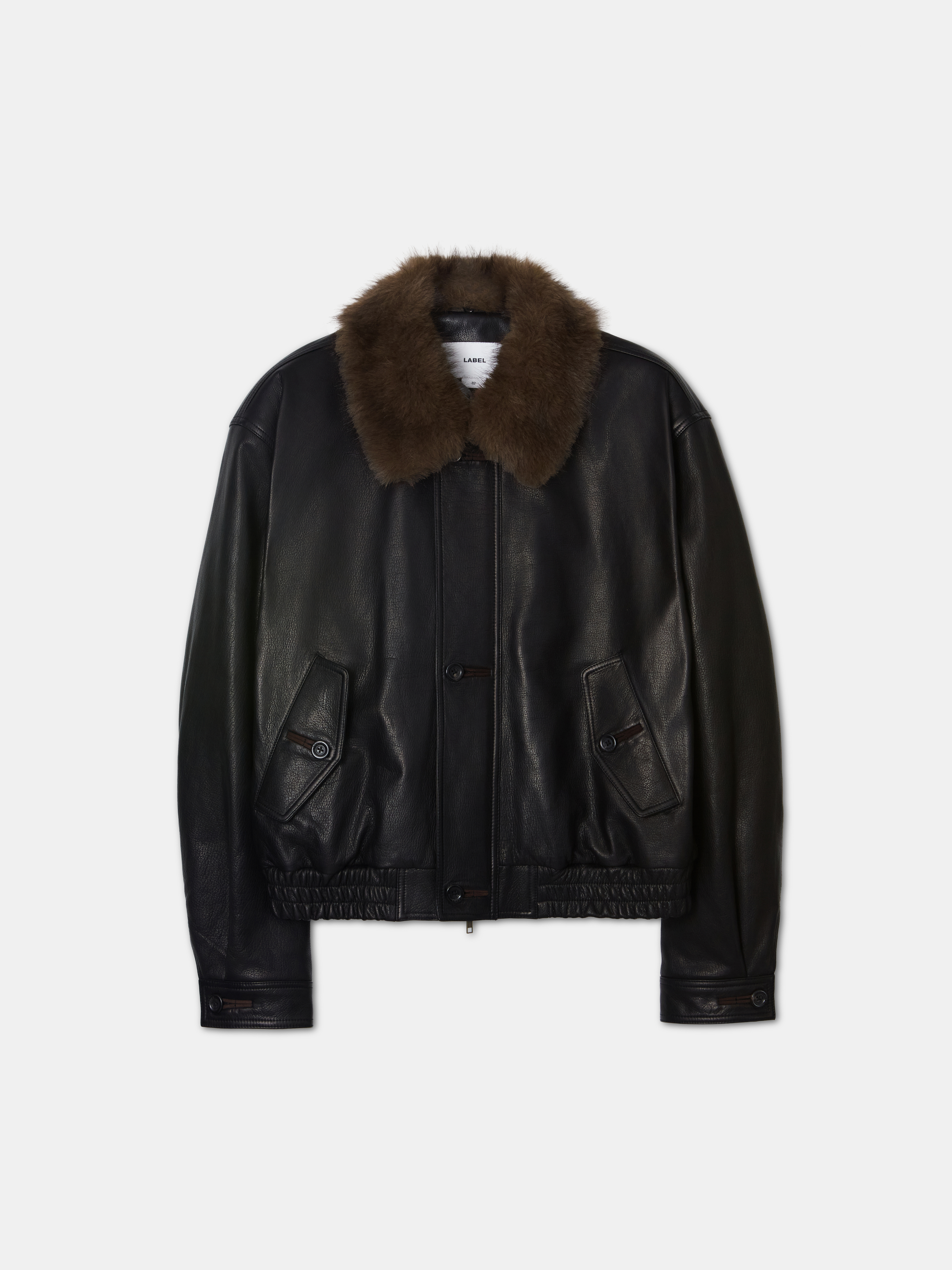 Afton leather jacket espresso