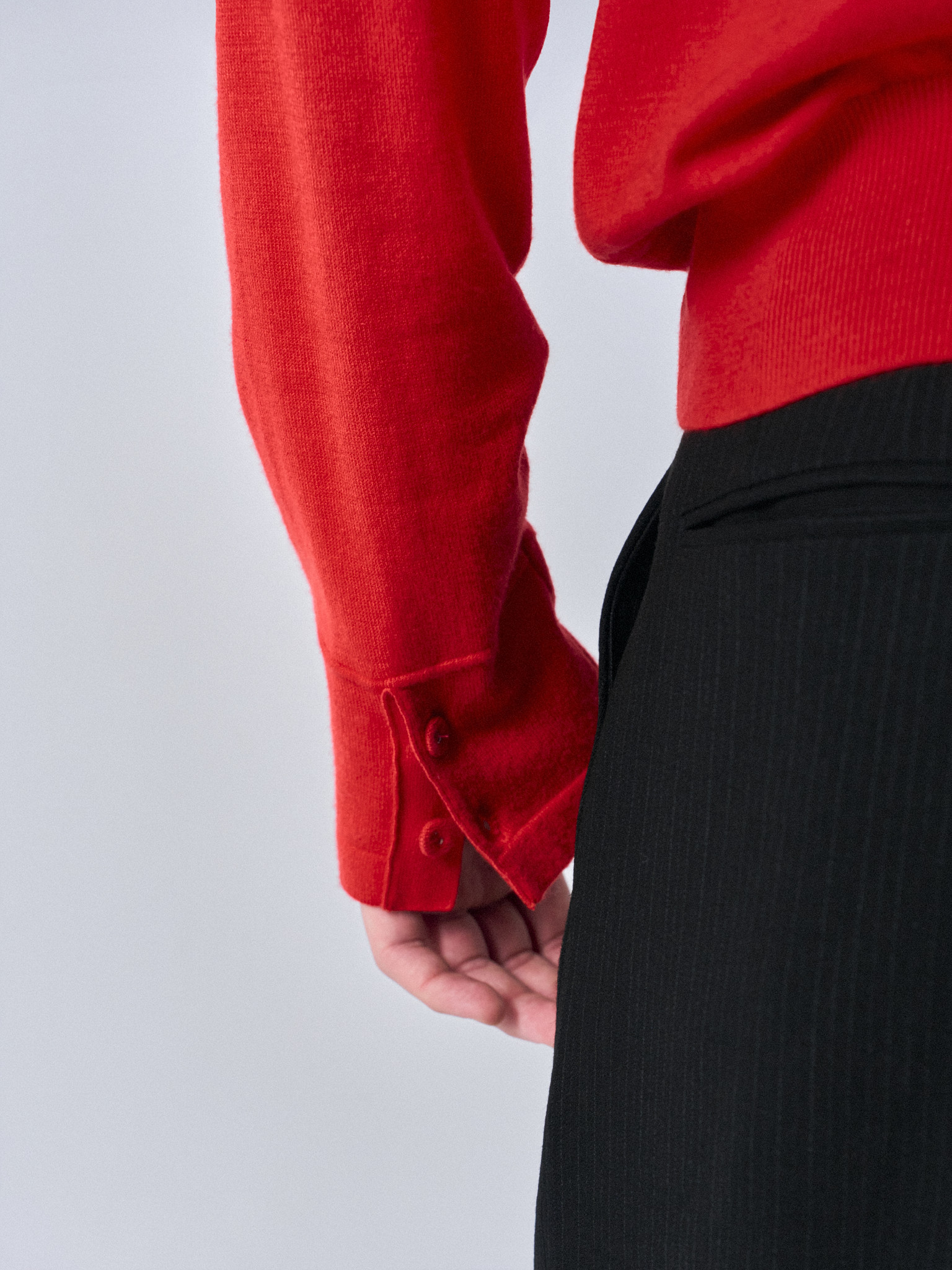 Corin contrast trim polo scarlet