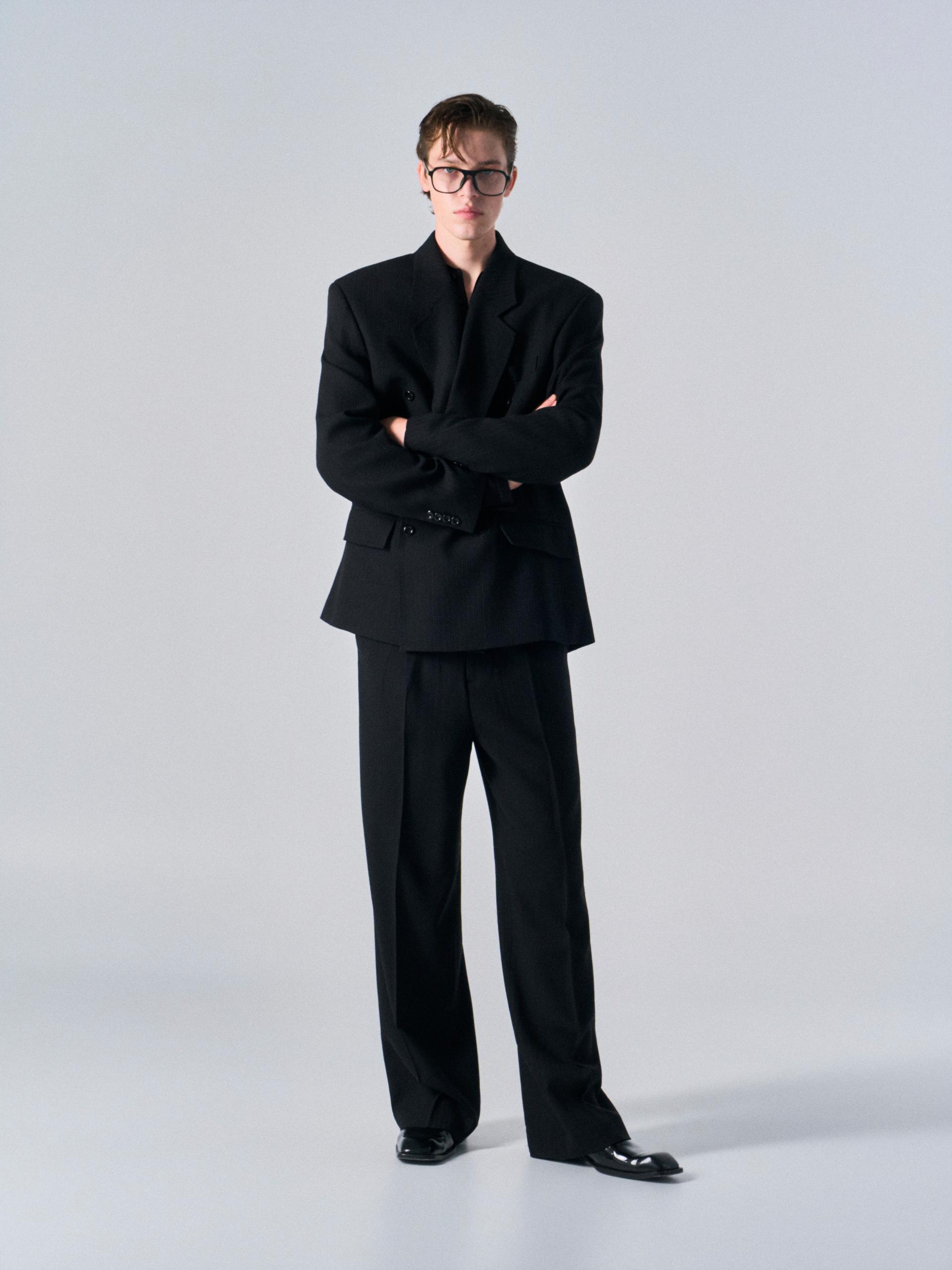 Eden tailored double jacket pin stripe