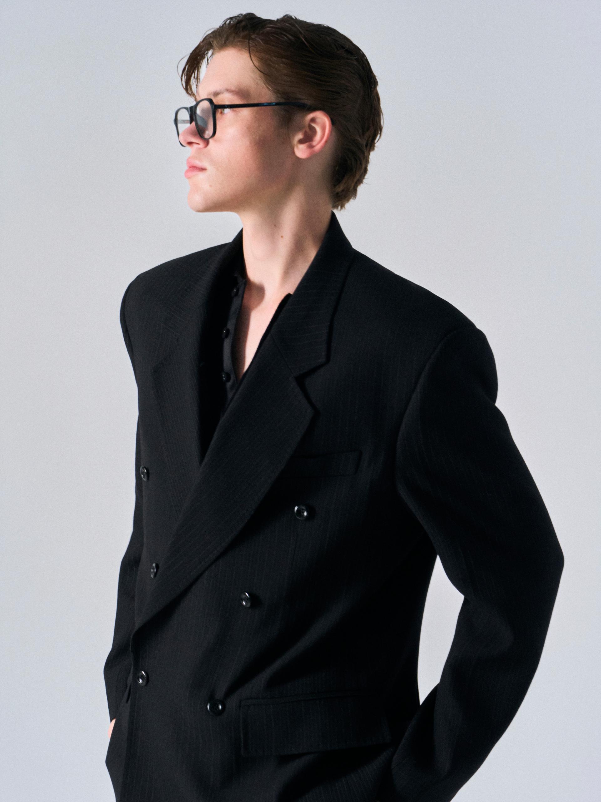 Eden tailored double jacket pin stripe