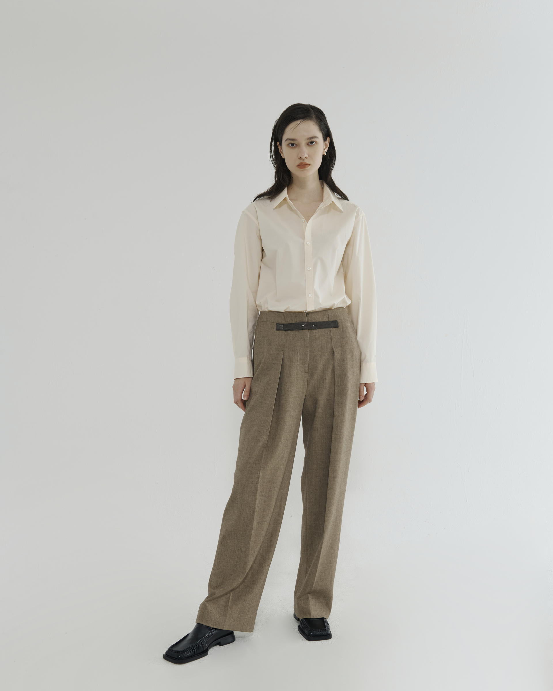 今売れている商品 ナ様SR sheer DRESS WIDE PANTS BEIGE パンツ