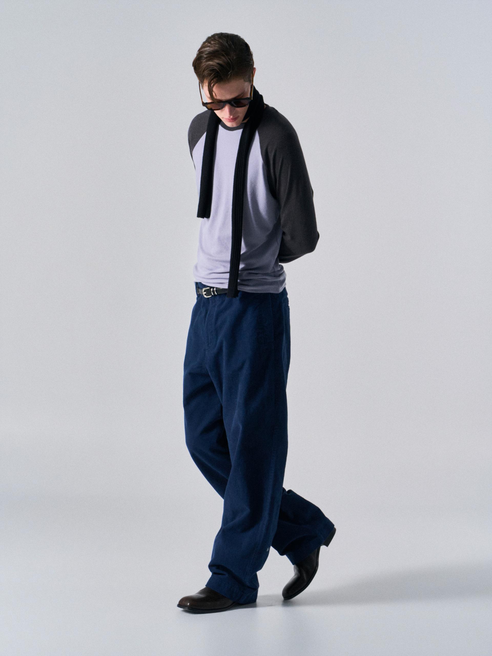 Tatum contrast raglan dusk navy