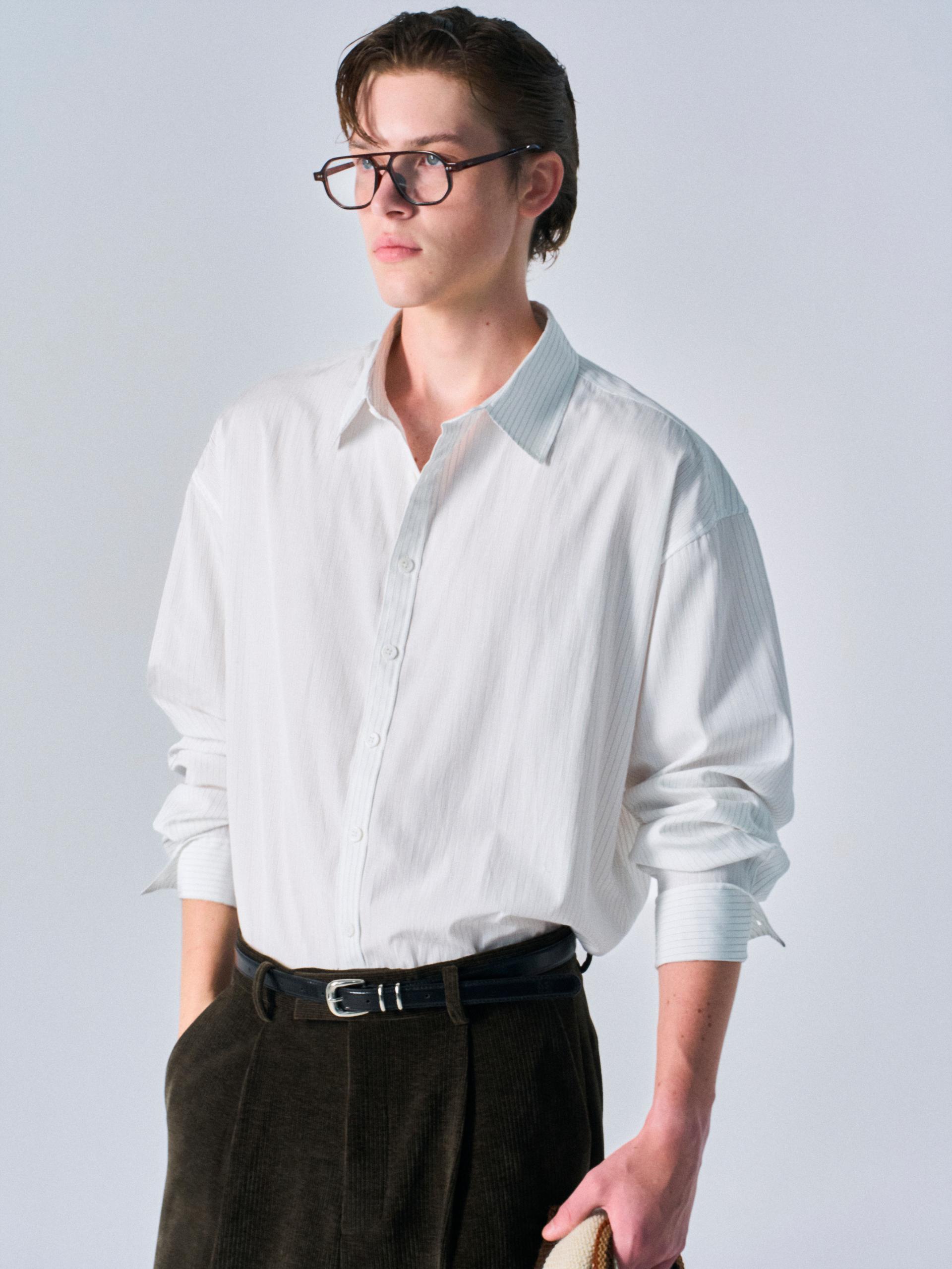 Kent turnback cuff shirt pin black