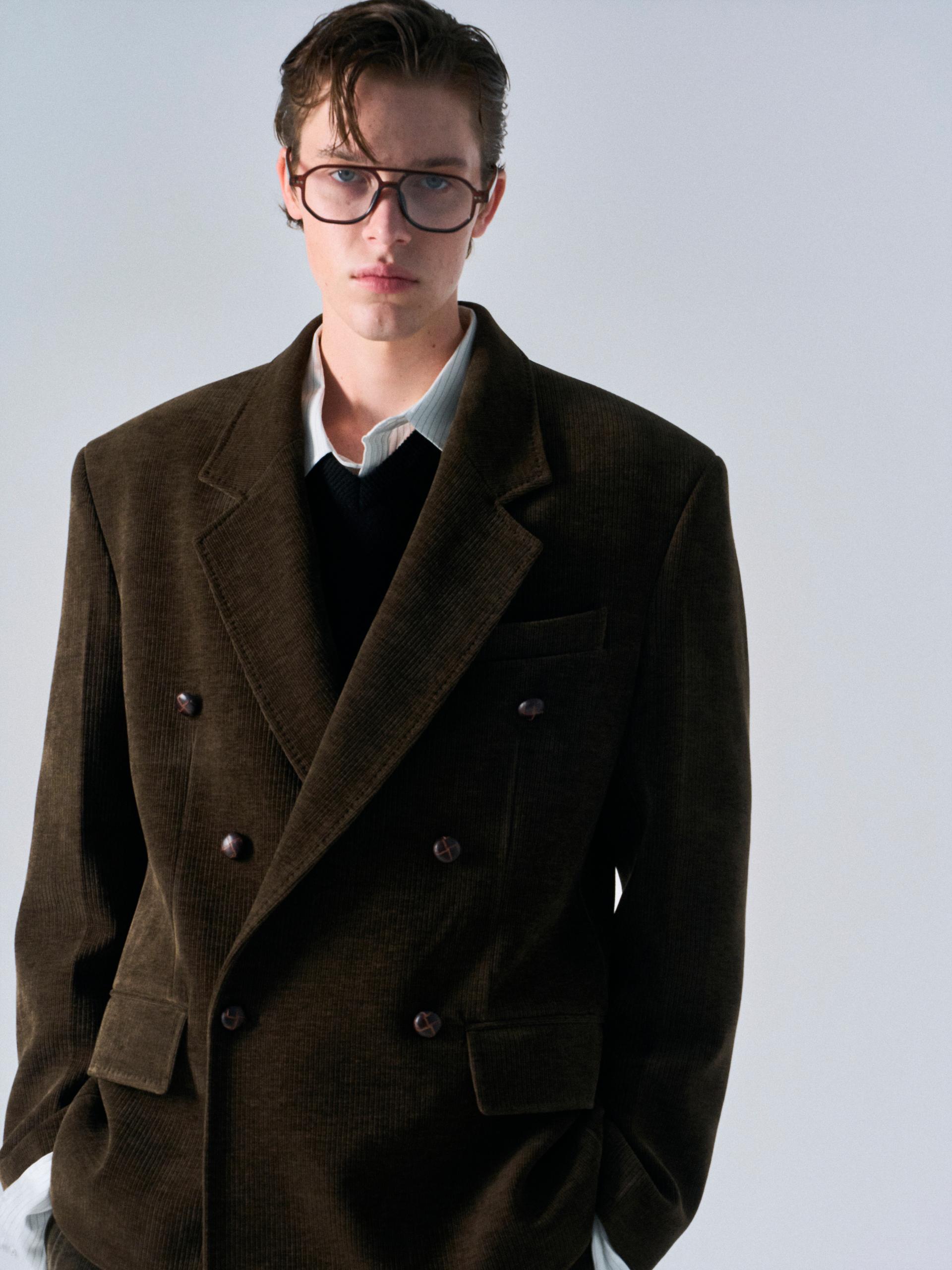 Eden tailored double jacket umber