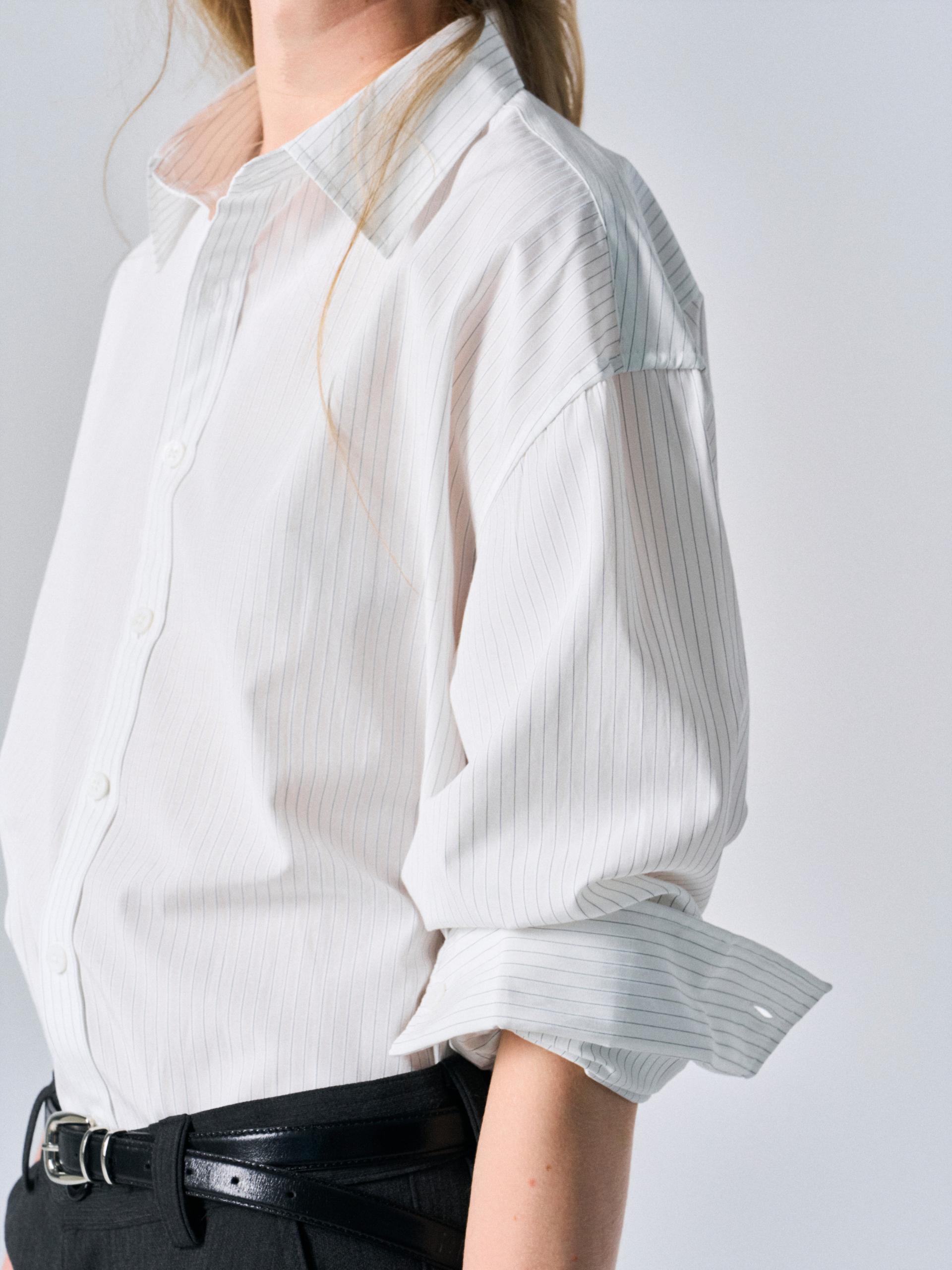 Kent turnback cuff shirt pin black