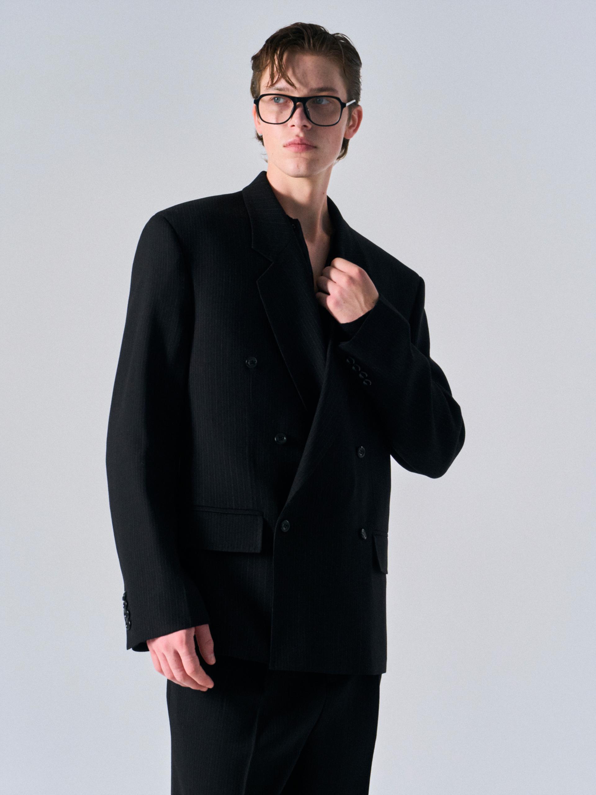 Eden tailored double jacket pin stripe