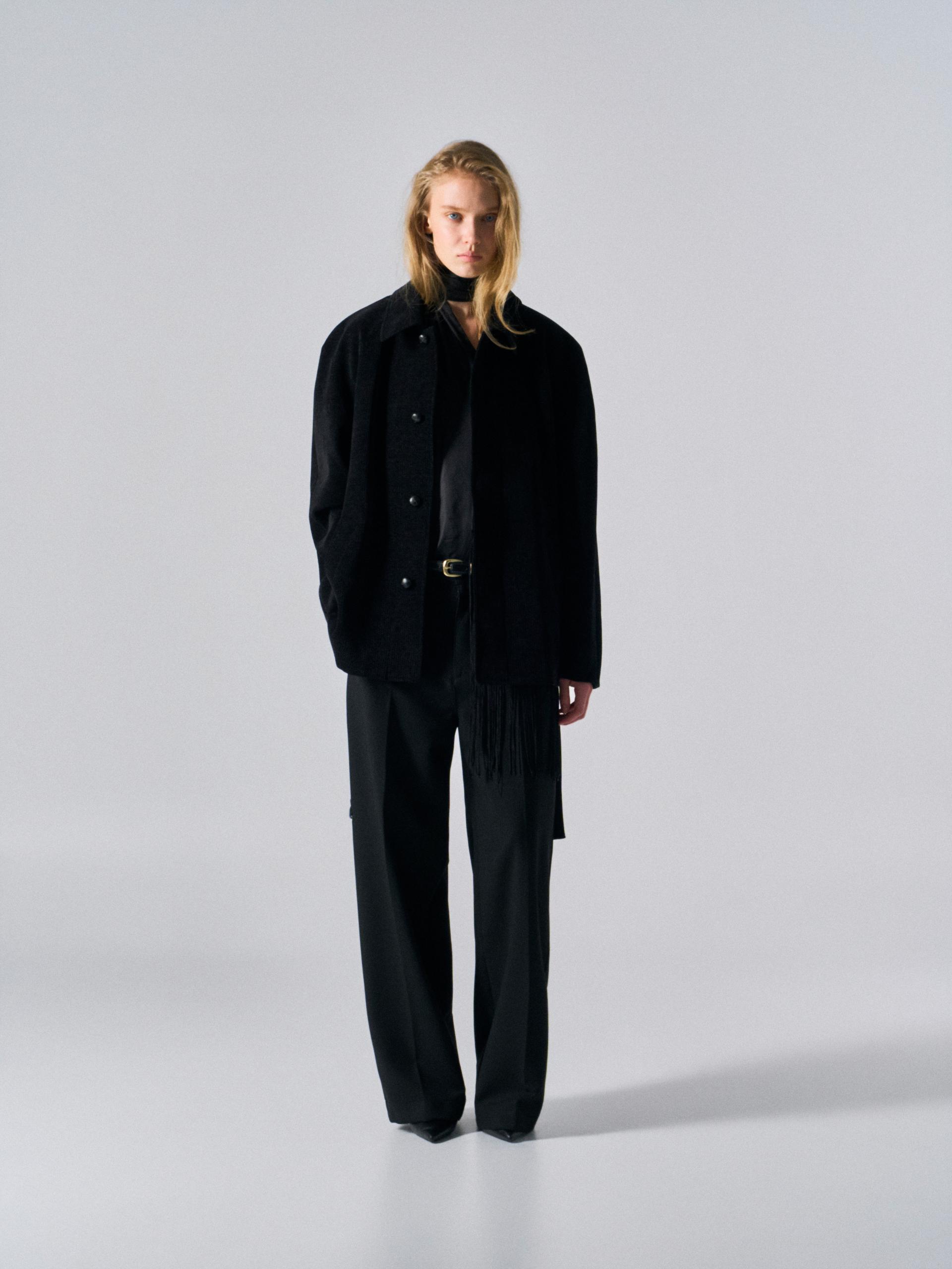 Rene arch raglan half coat black