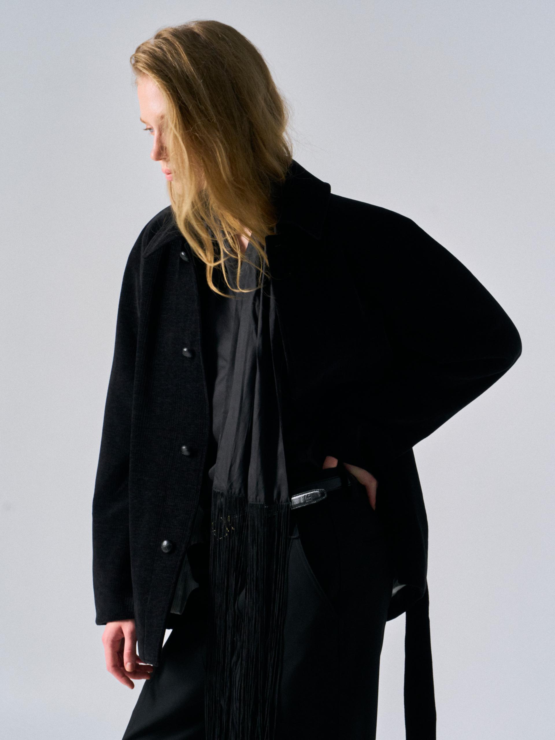 Rene arch raglan half coat black