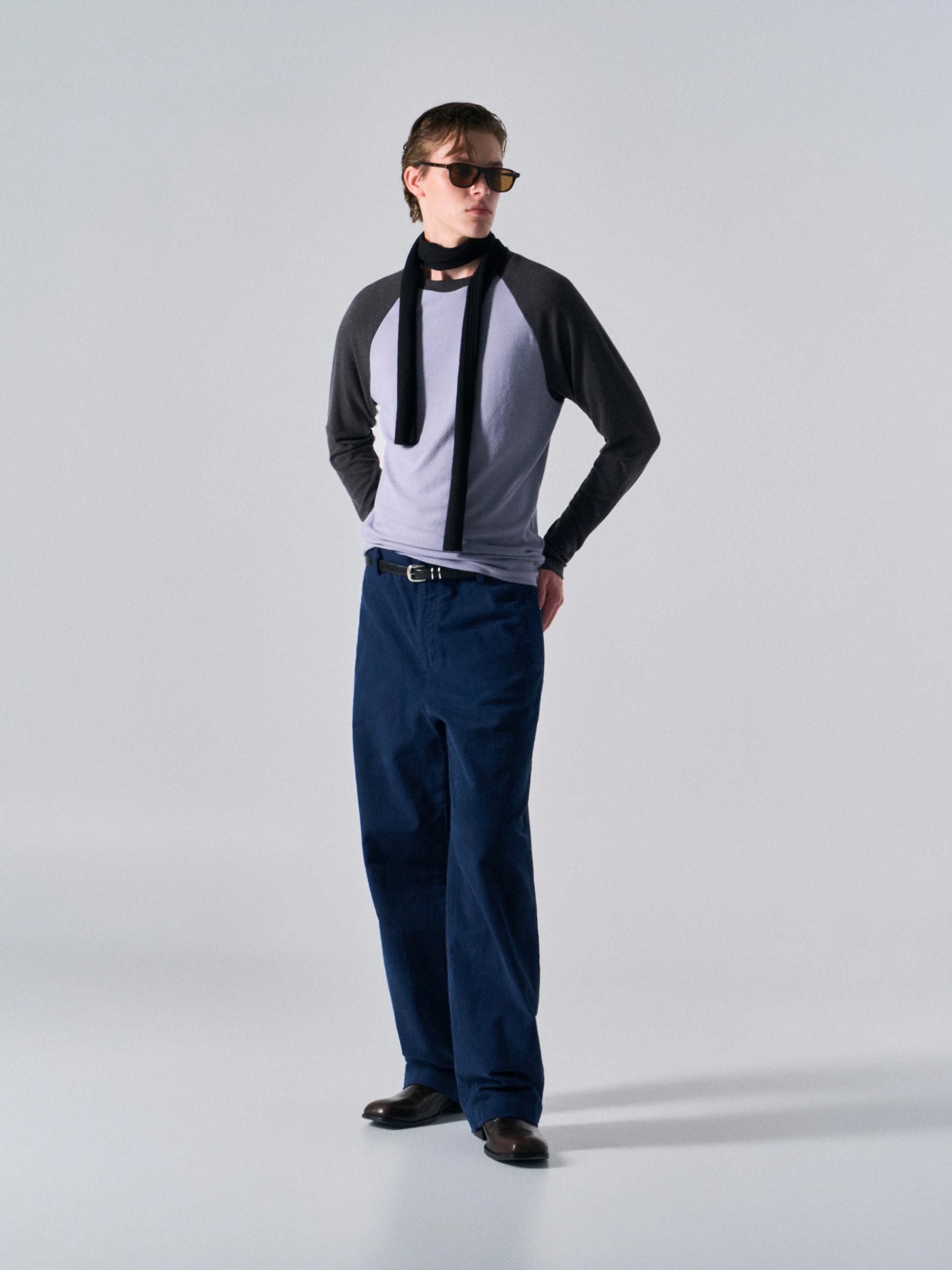 Tatum contrast raglan dusk navy