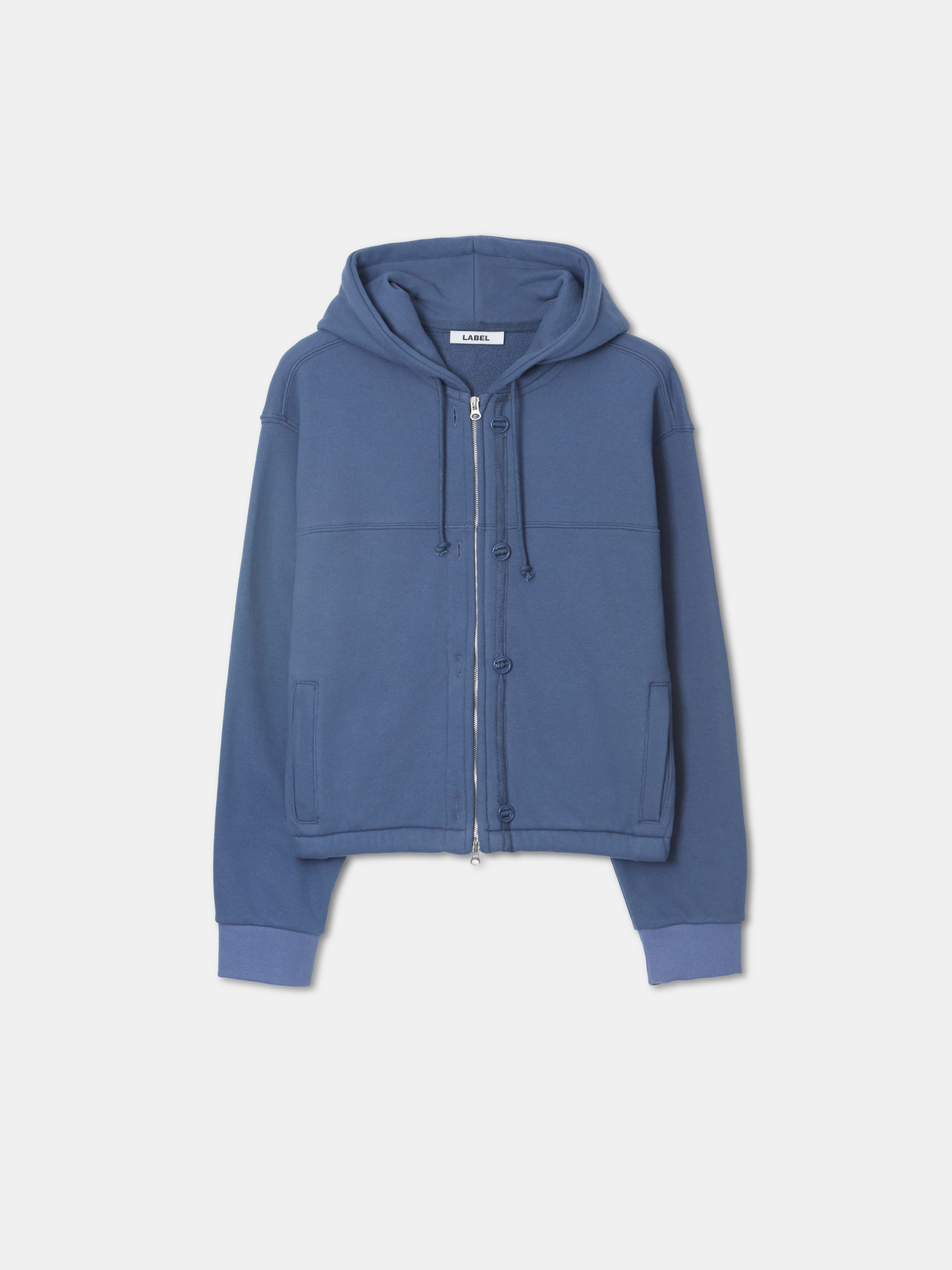 Rory two-way hoodie hazy blue