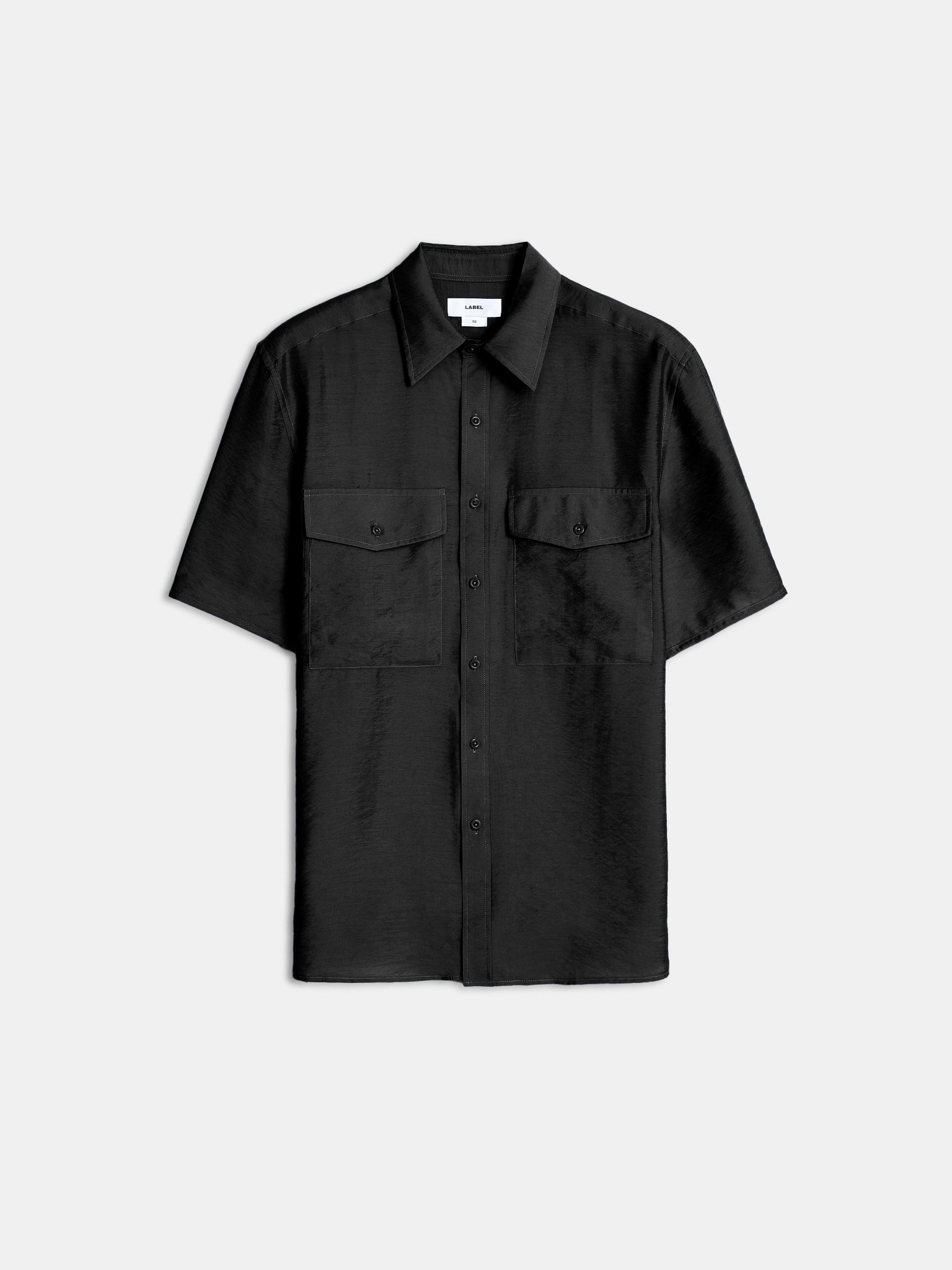 Moor veil twin pocket shirt black