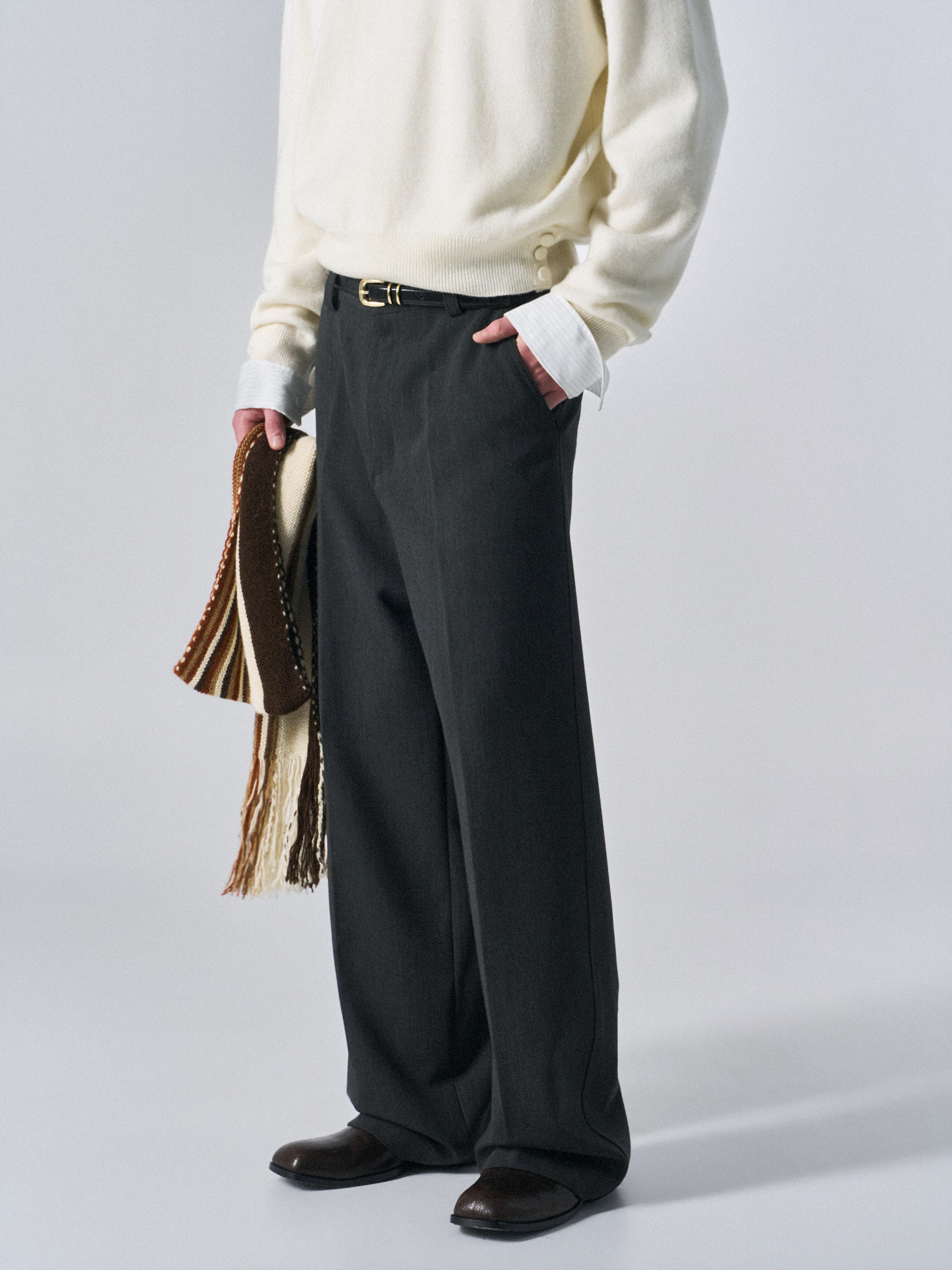 Layne LB wide fit pants slate