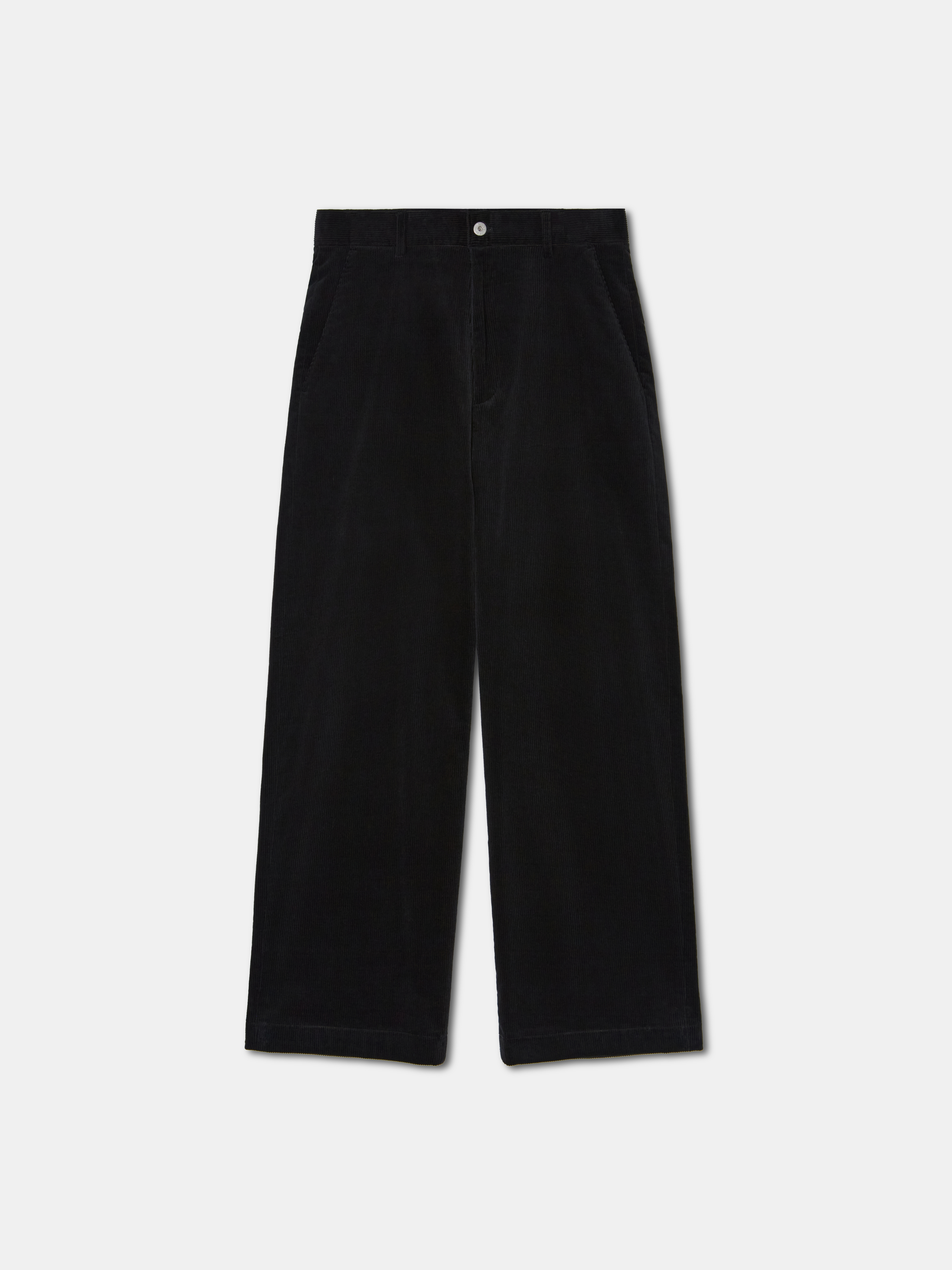 Bronte wide wale corduroy pants black