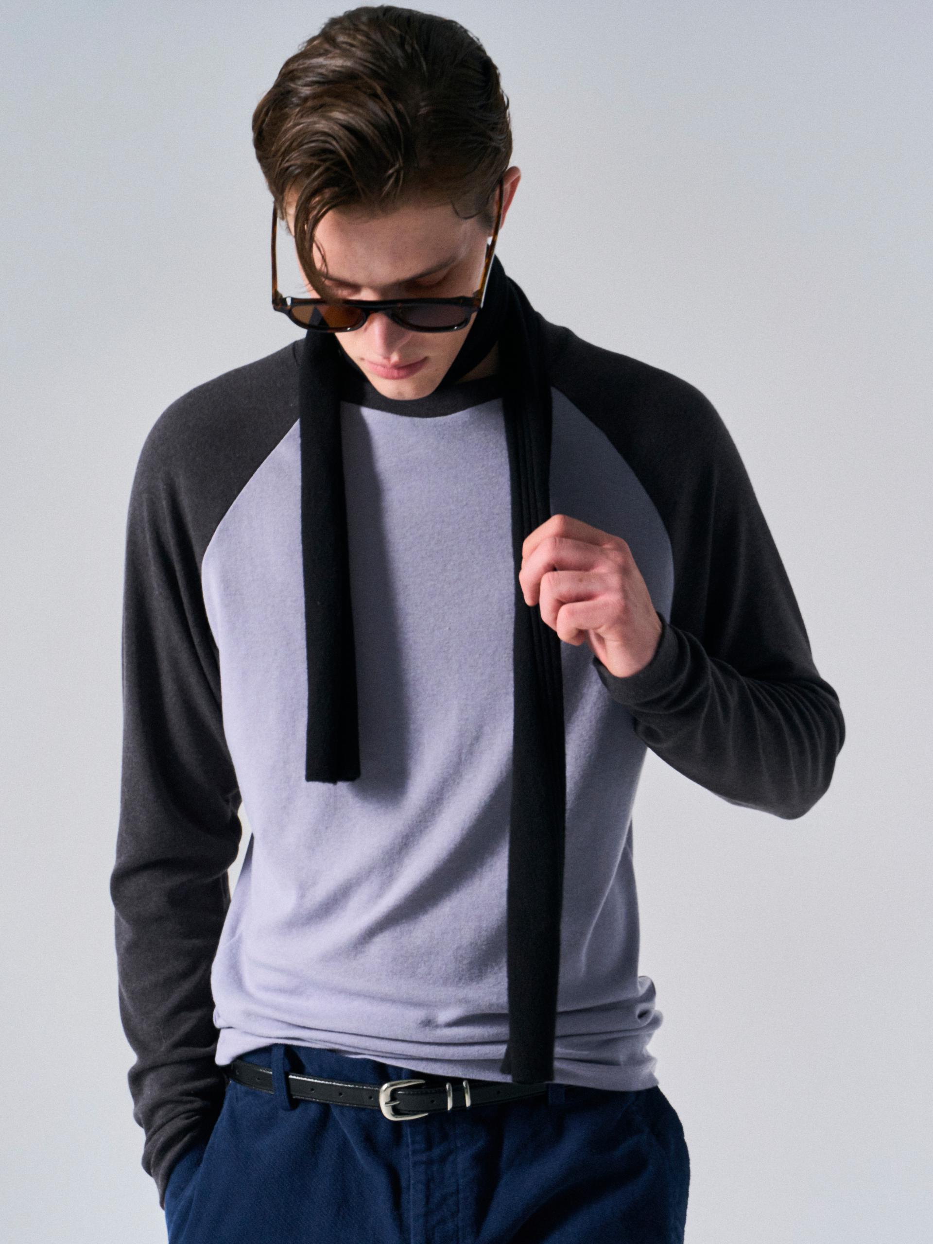 Tatum contrast raglan dusk navy