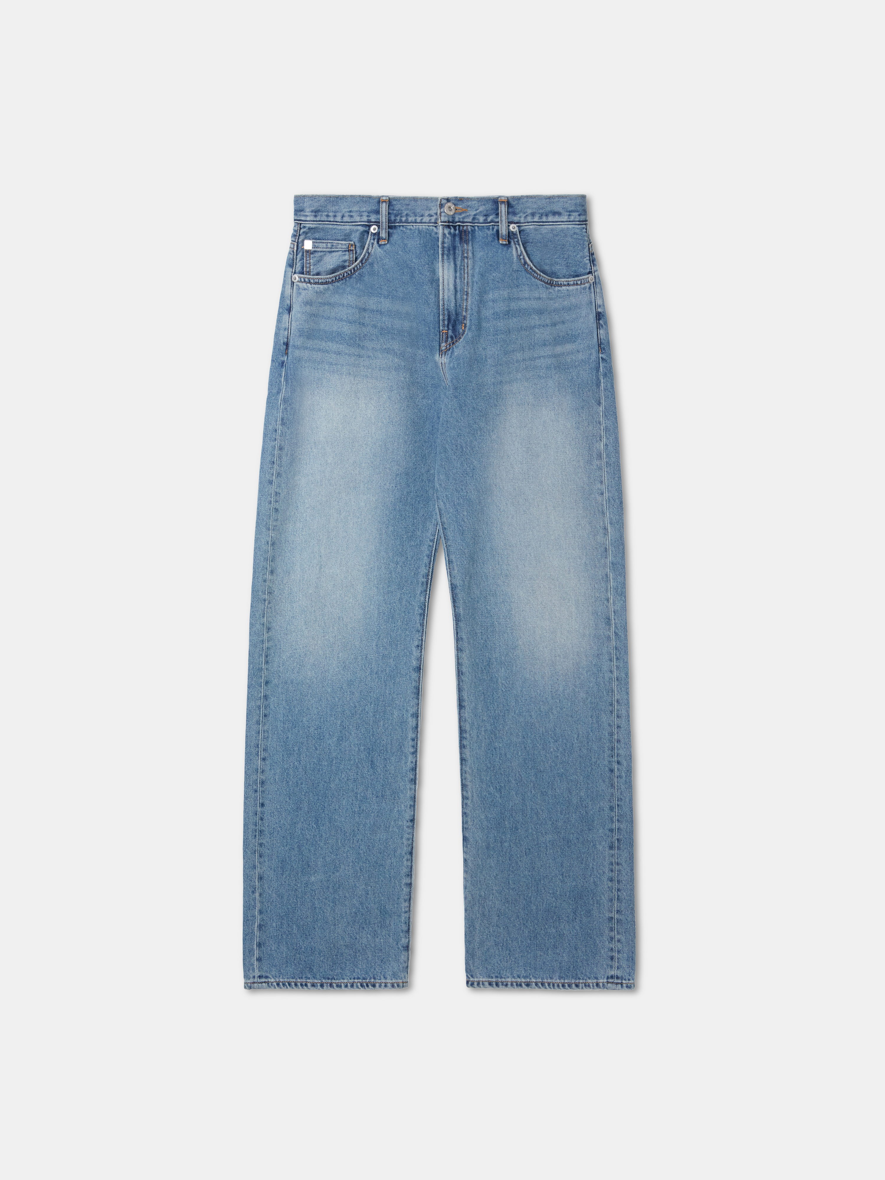 Urian wide fit jeans mid blue wash