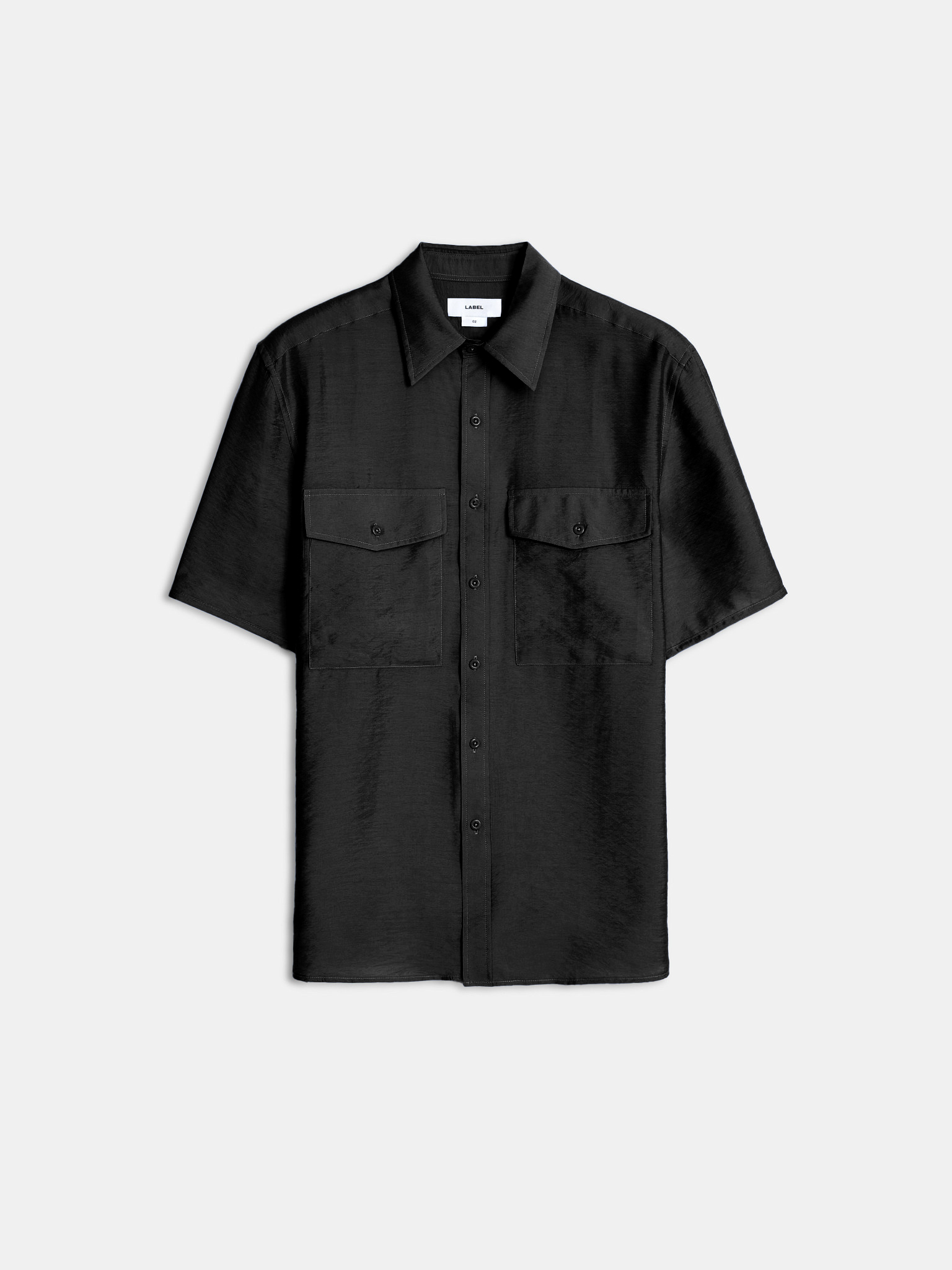 Moor veil twin pocket shirt black