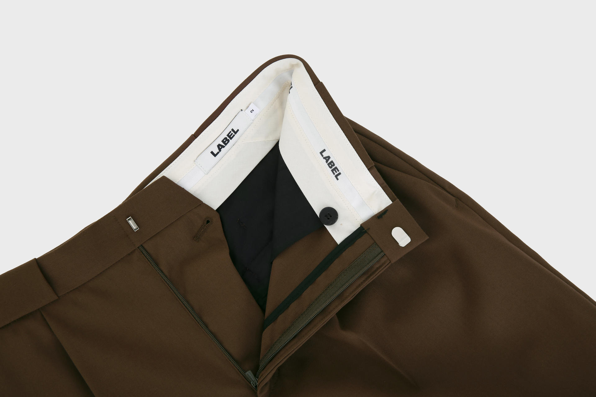 relaxed fit pants brown