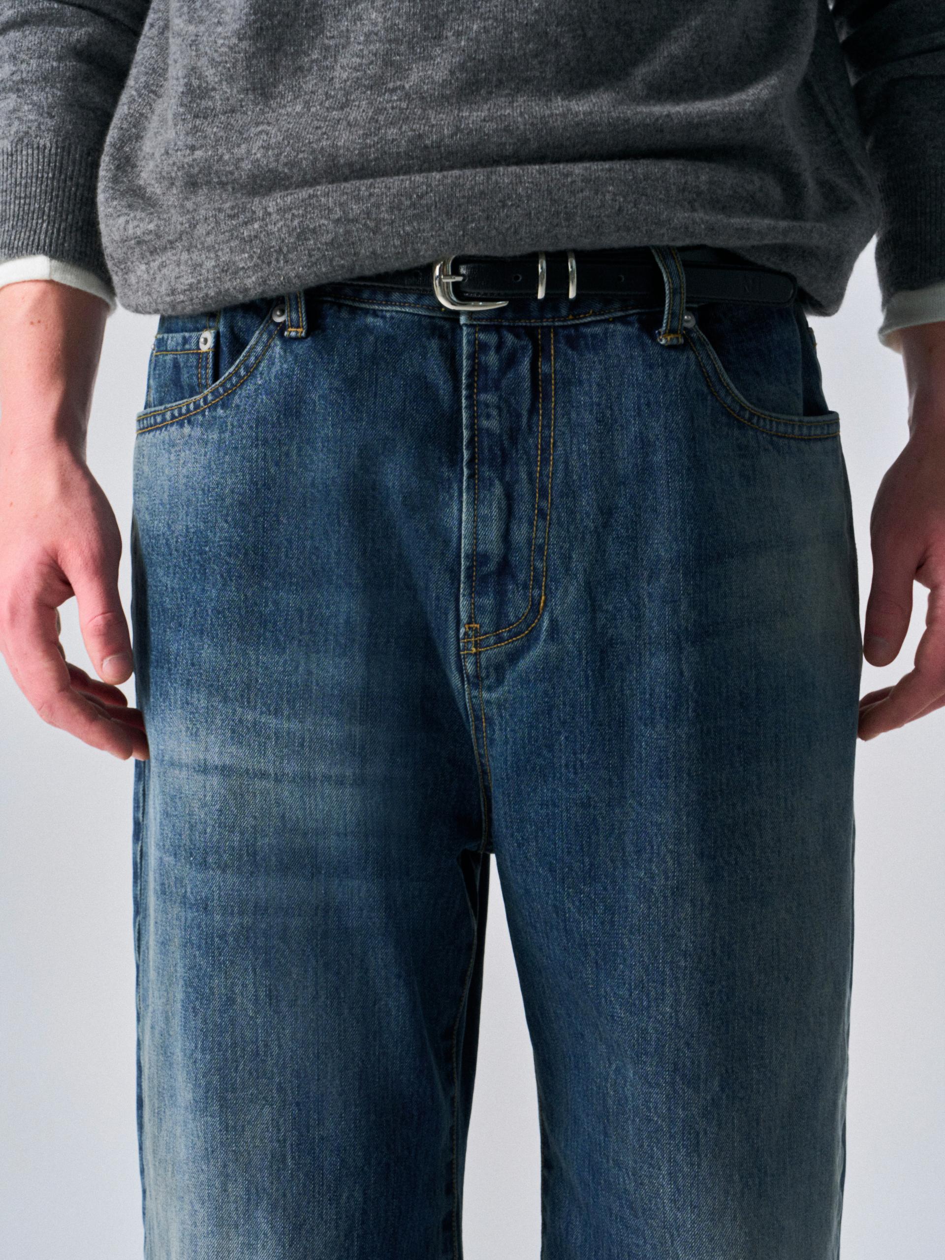 Ashton straight fit jeans vintage blue