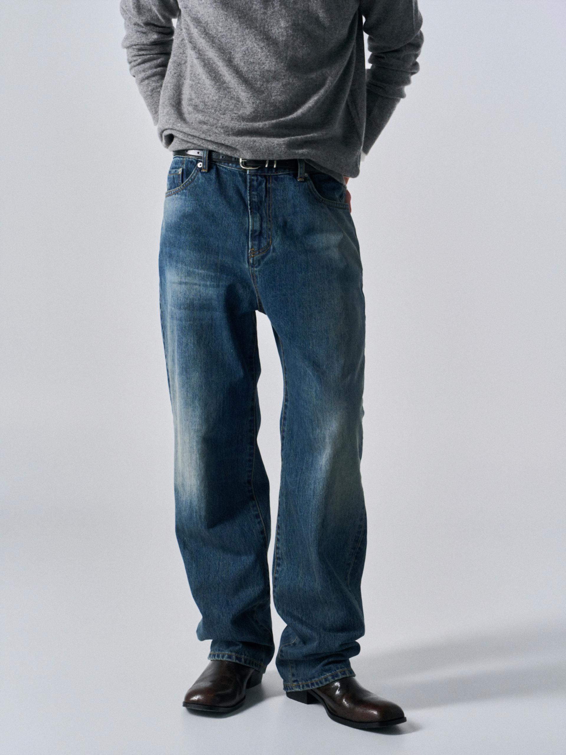Ashton straight fit jeans vintage blue