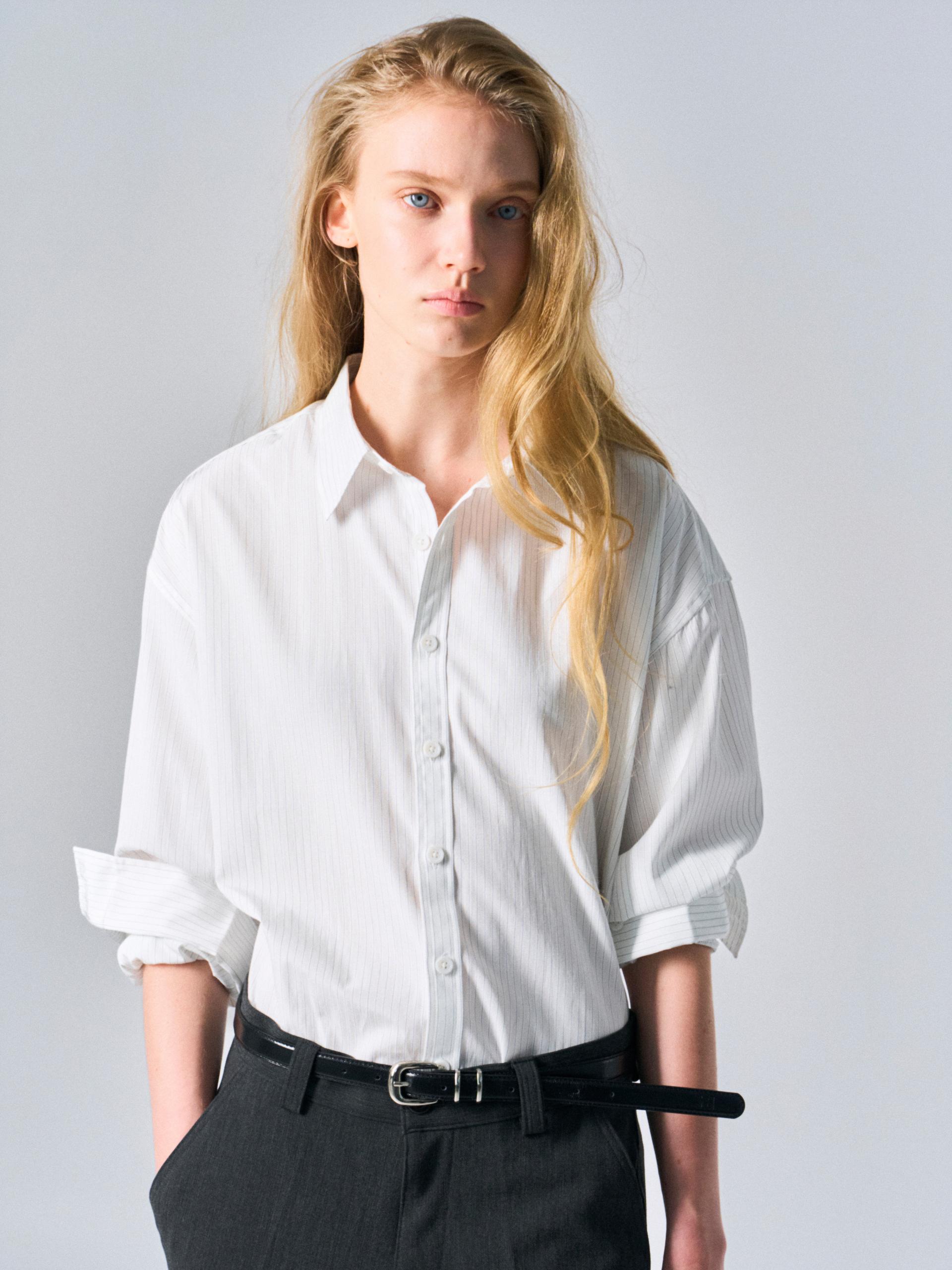 Kent turnback cuff shirt pin black