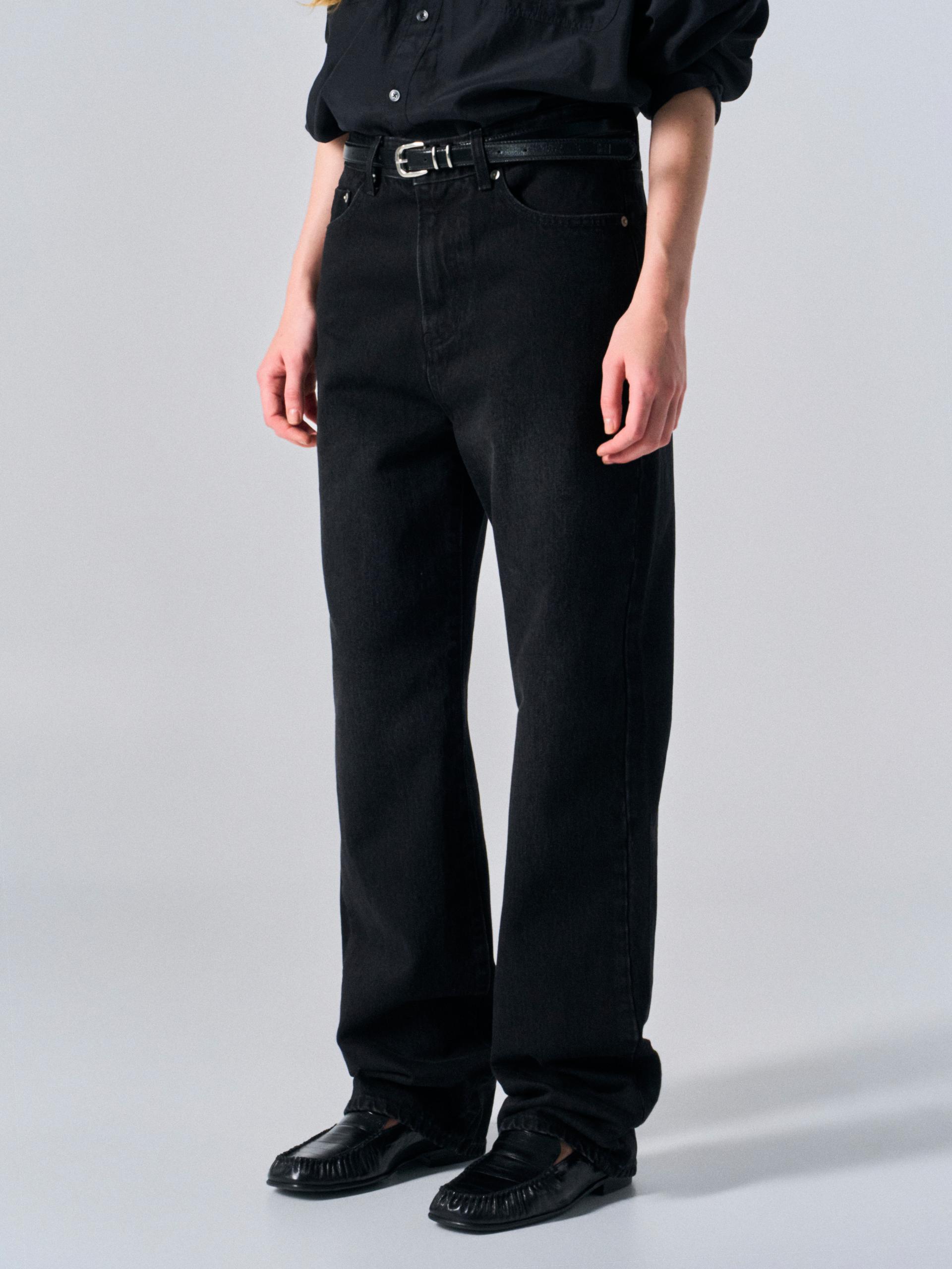 Ashton straight fit jeans washed black