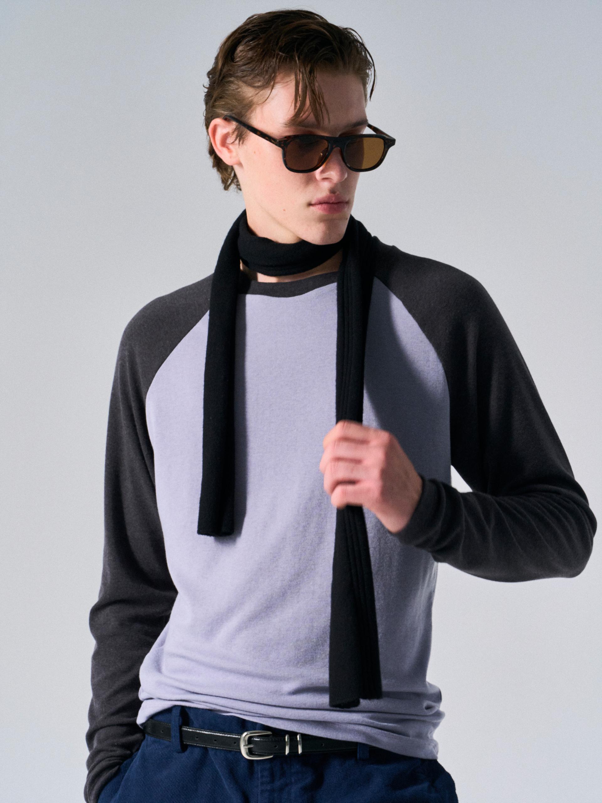Tatum contrast raglan dusk navy