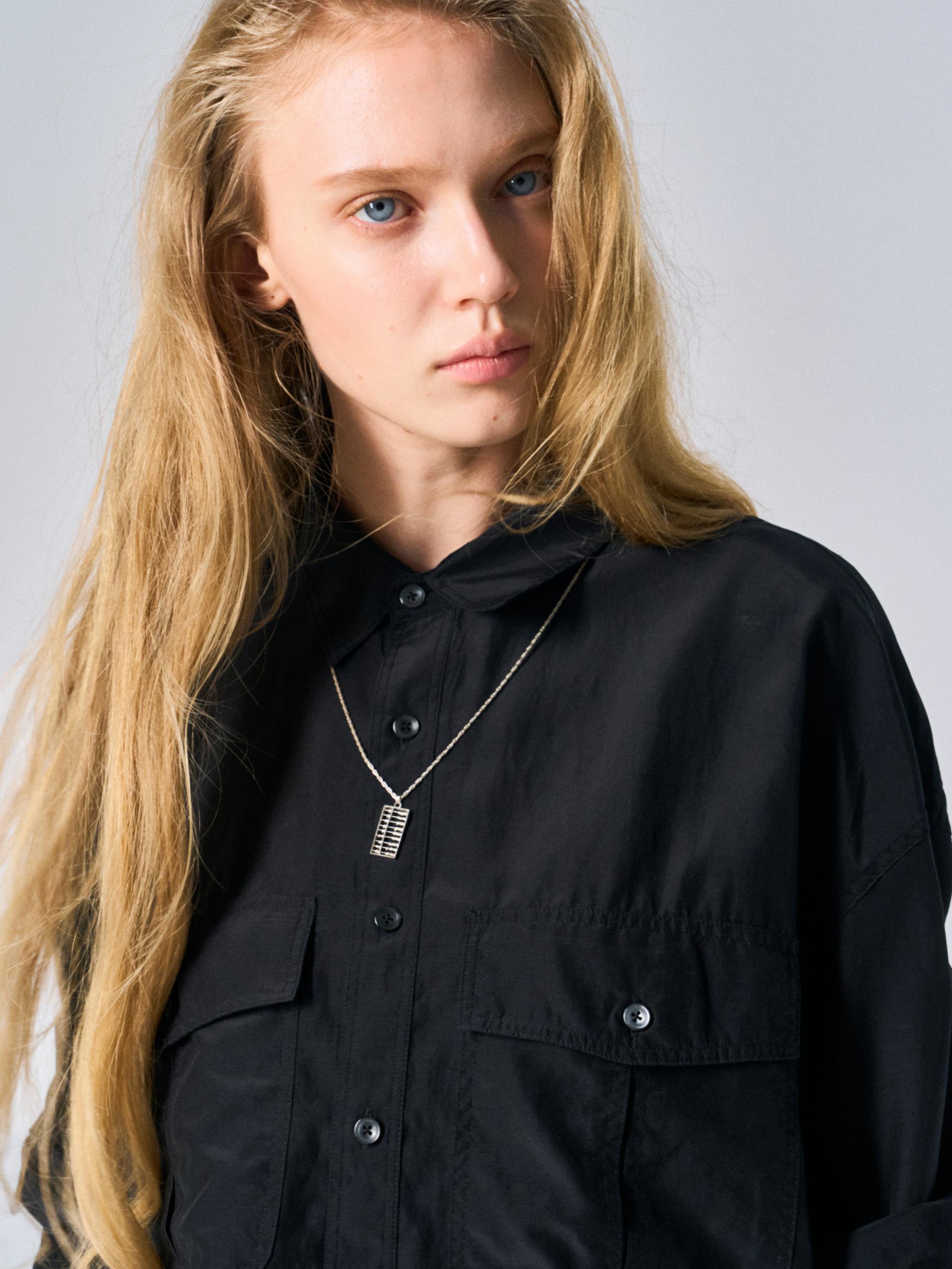 Astor silk shirt black