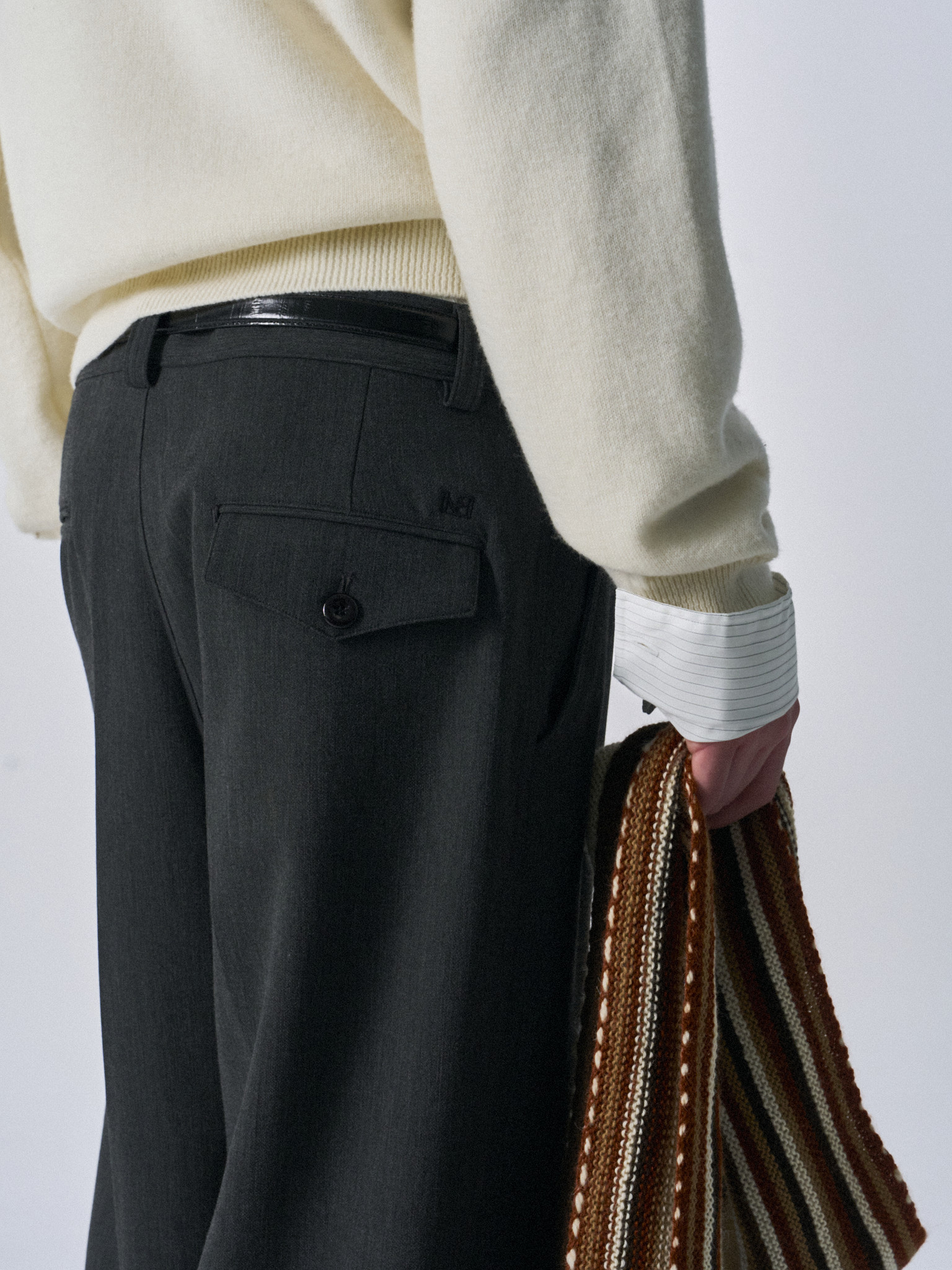 Layne LB wide fit pants slate