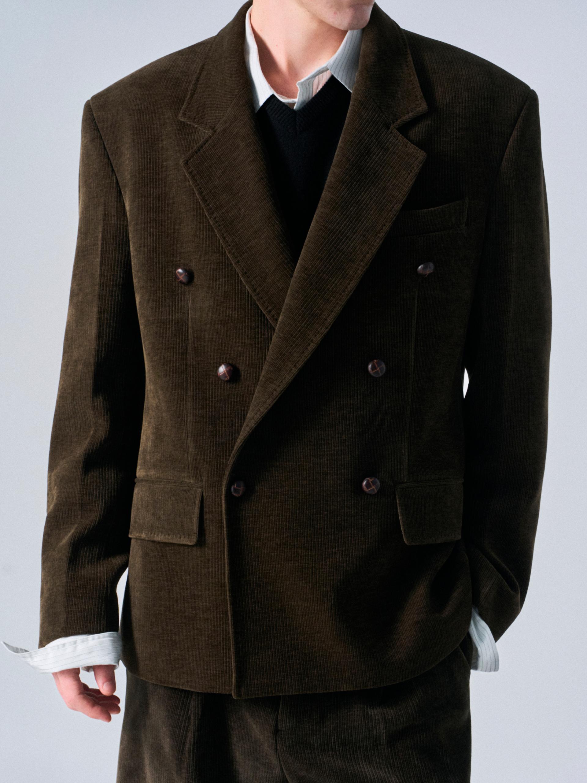 Eden tailored double jacket umber