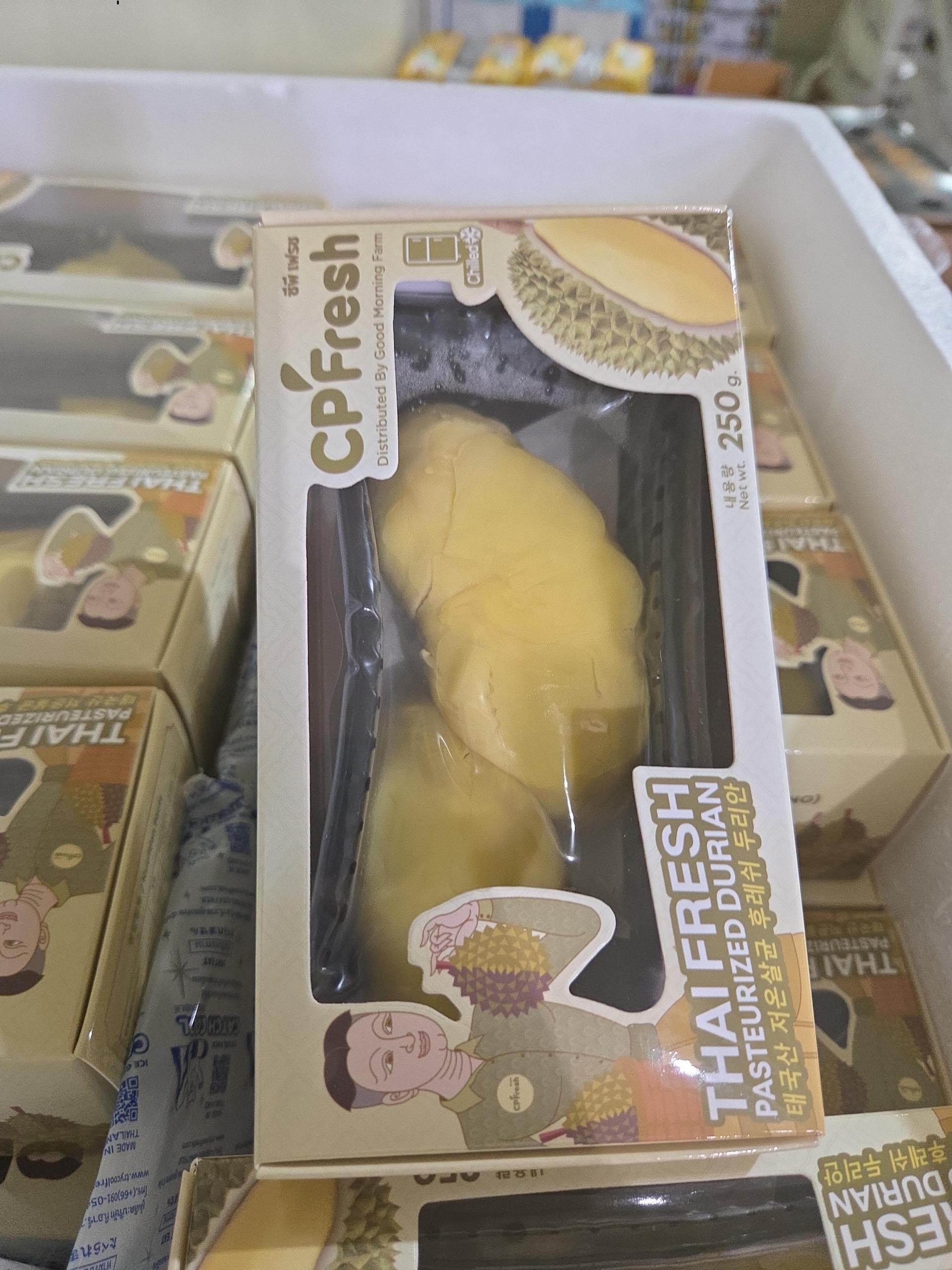 🥙 [베스트] 태국 생두리안, 먹기편하게 과육만 짤라 포장한 깐 저온살균 후레쉬 생두리안 💦1kg 250g 4팩