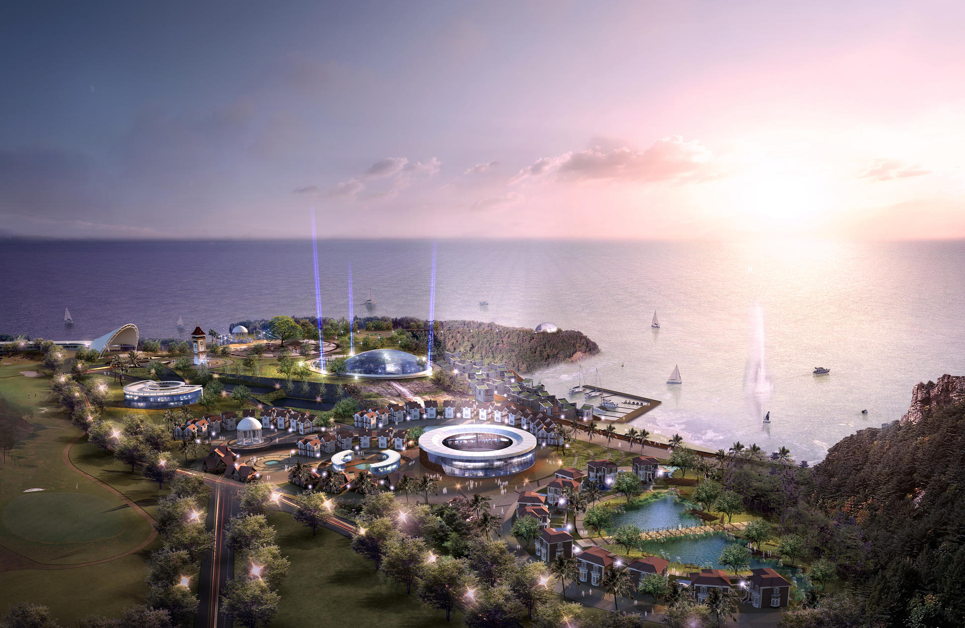 Competition Design For Namhae Marina Resort Complex (남해 마리나리조트 계획안) :  행림종합건축사사무소