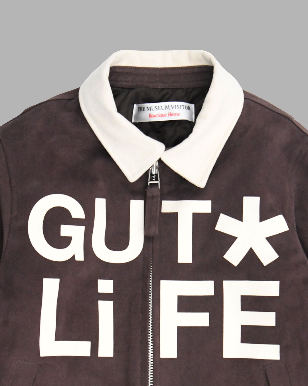 GUT LIFE COTTON SHORT WORK JACKET (BROWN) : THE MUSEUM VISITOR