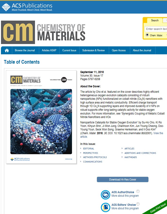 ACS_Chemistry of Materials Publishing News