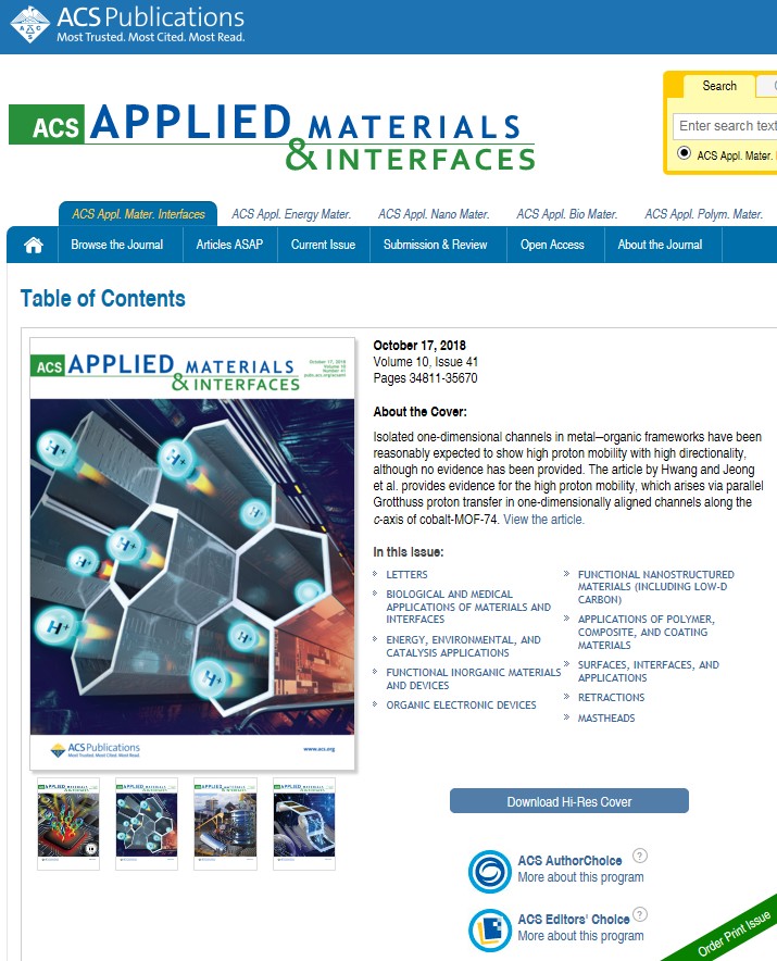 ACS_Applied Materials & Interfaces Publishing News