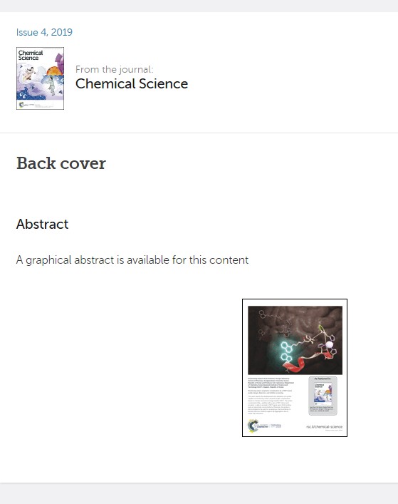 RSC_Chemical Science : Publishing News