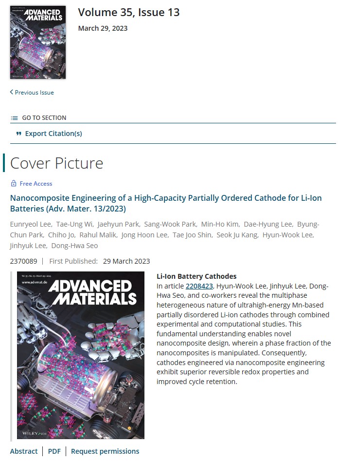 Wiley_ADVANCED MATERIALS Publishing News