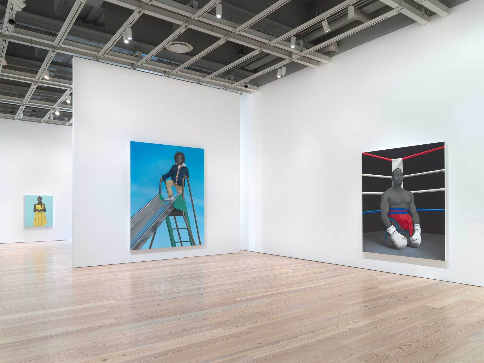 Installation view of Amy Sherald: American Sublime. Whitney Museum of American Art, New York
