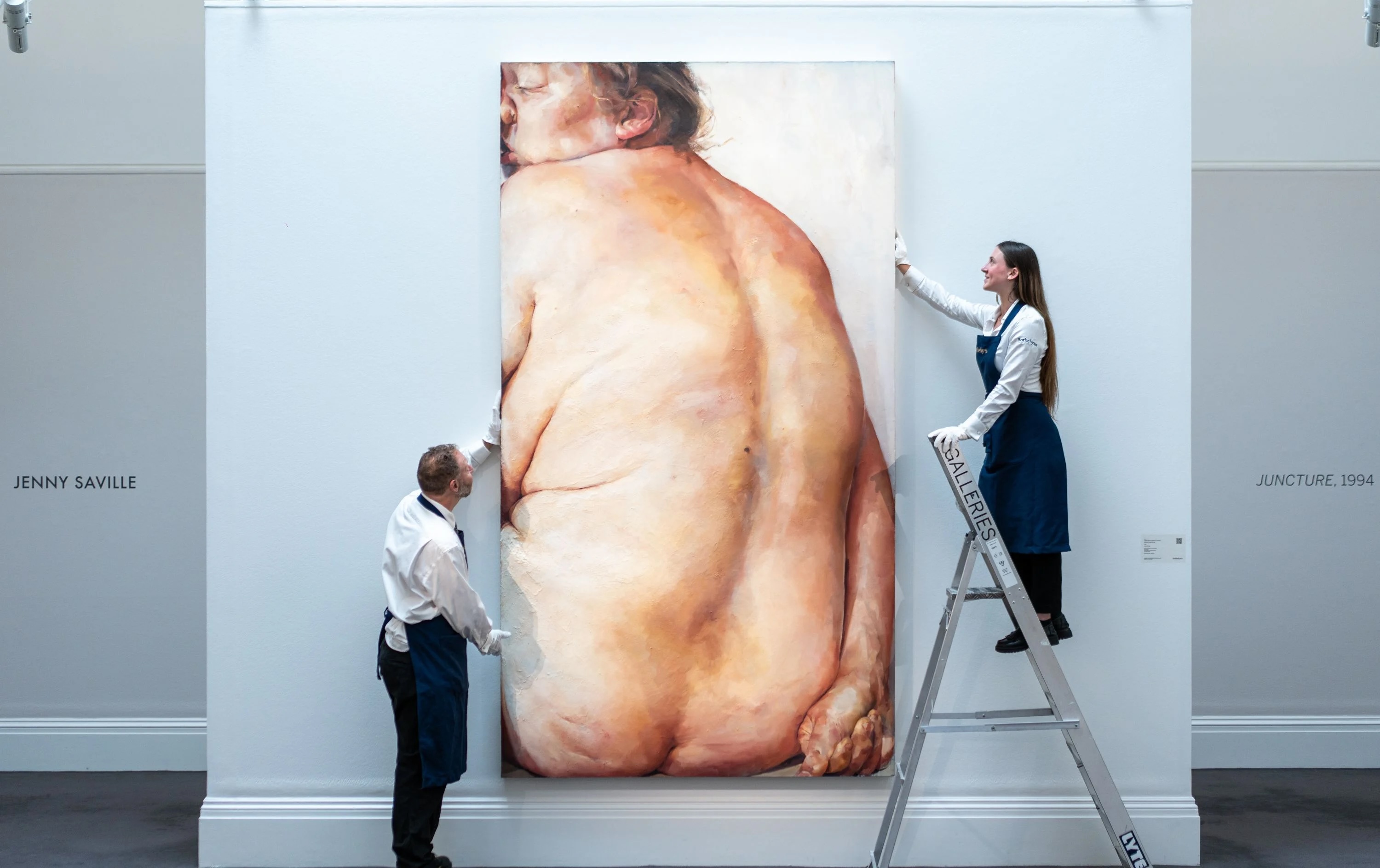Jenny Saville, Juncture (1994). Courtesy Sotheby’s. Photo: Rayan Bamhayan.