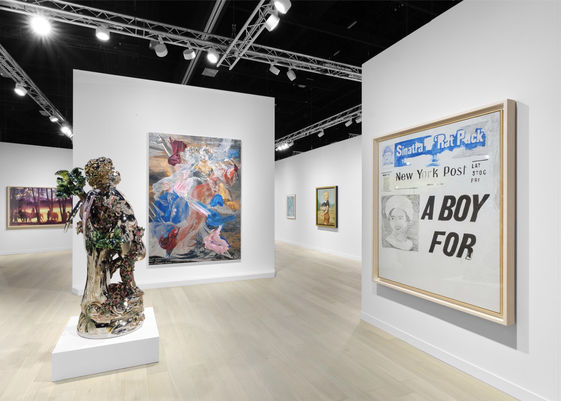 Gagosian’s booth at Art Basel Miami Beach 2025. Photos: Owen Conway