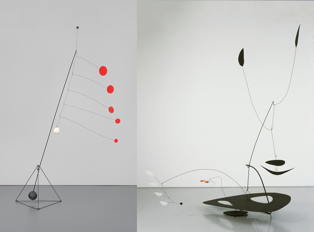 Object with Red Discs (1931) and Lily of Force (1945), Calder Foundation