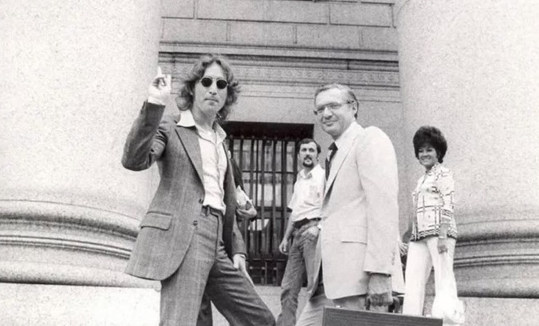 John with his Immigration Lawyer Leon Wildes