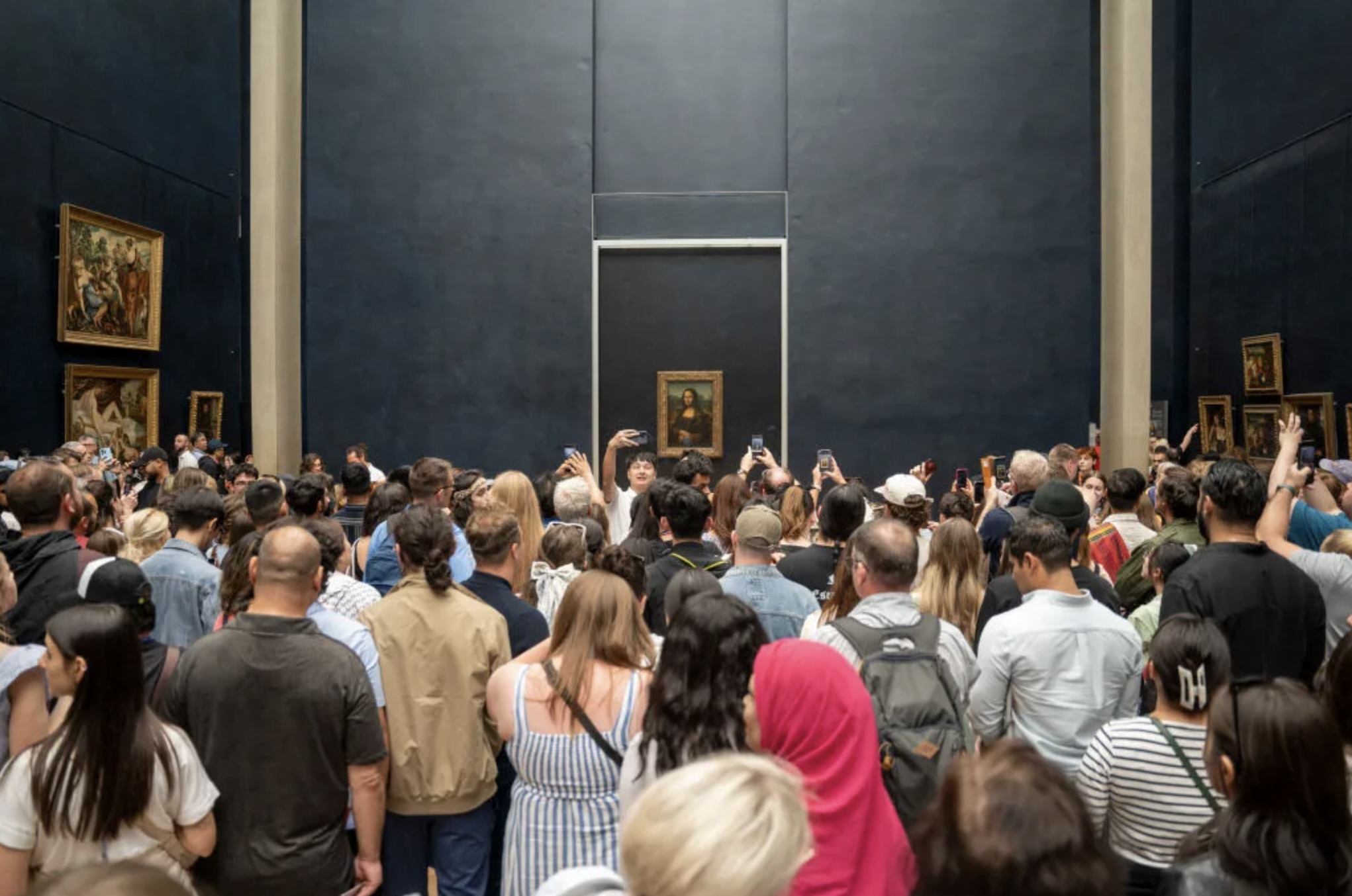 The Mona Lisa at the Louvre. Hans Lucas/AFP via Getty Images