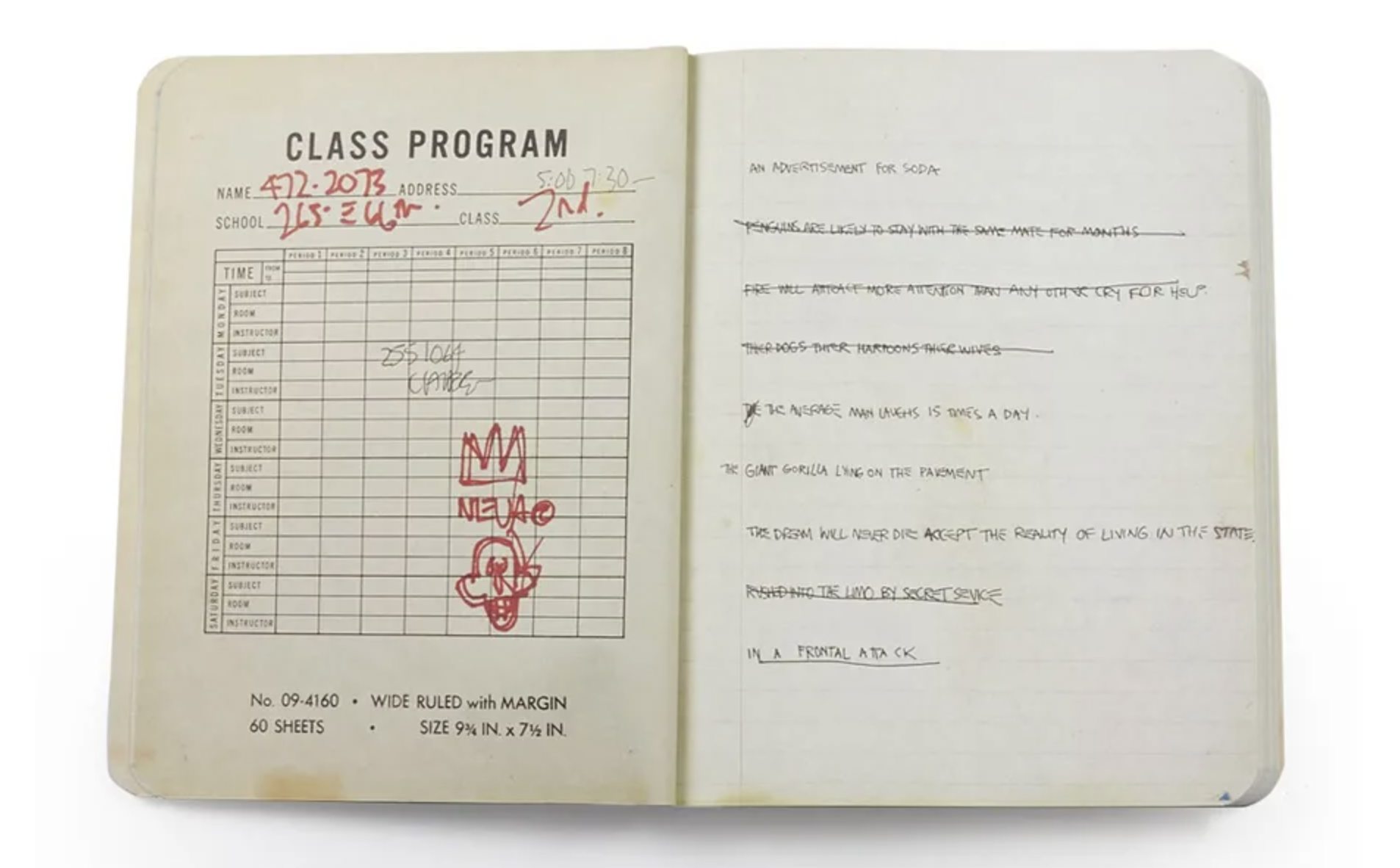 The Notebooks by Jean-Michel Basquiat